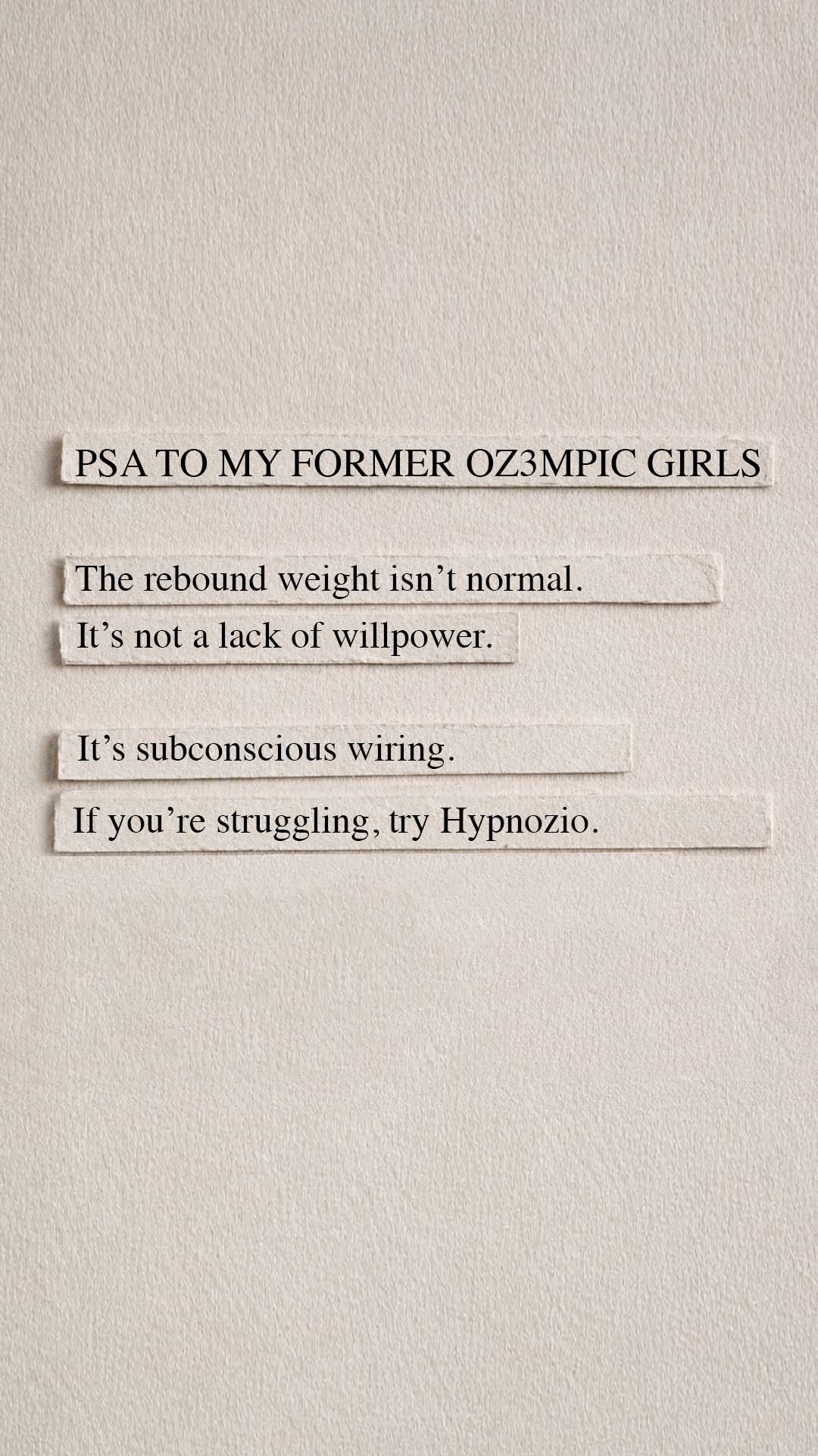 Hypnozio: power of hypnotherapy Facebook ad
