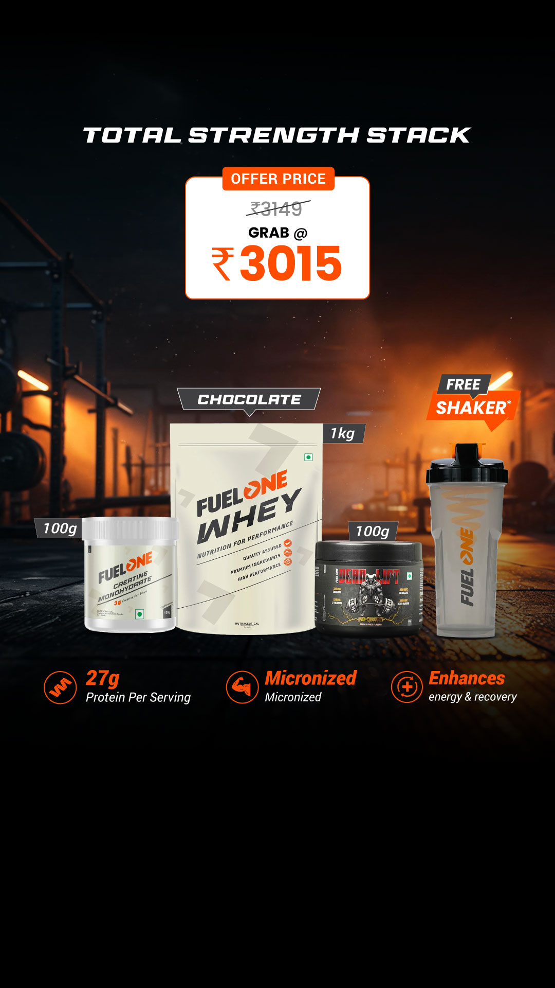 Fuel One Nutrition Facebook ad