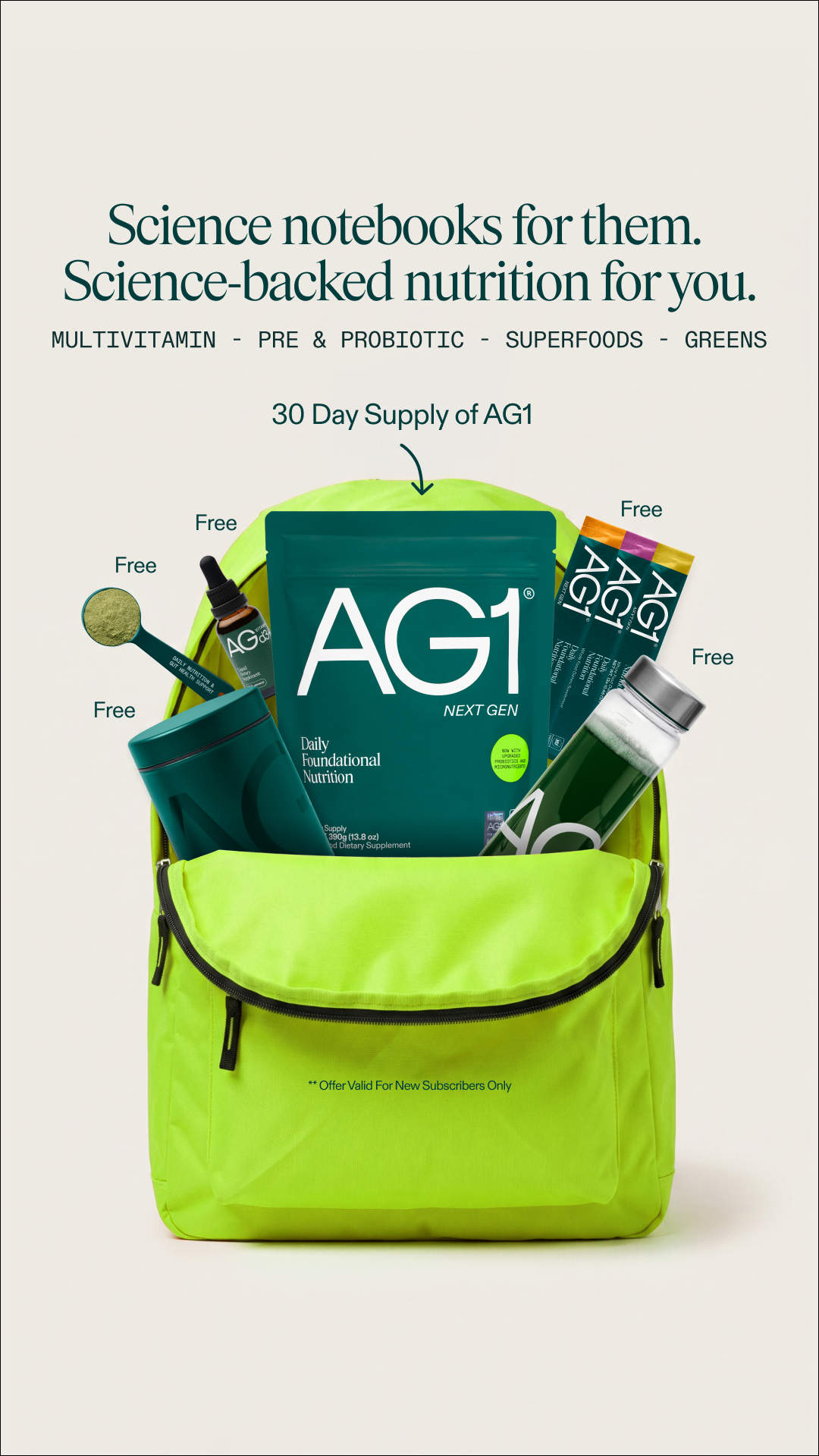AG1 by Athletic Greens Facebook ad