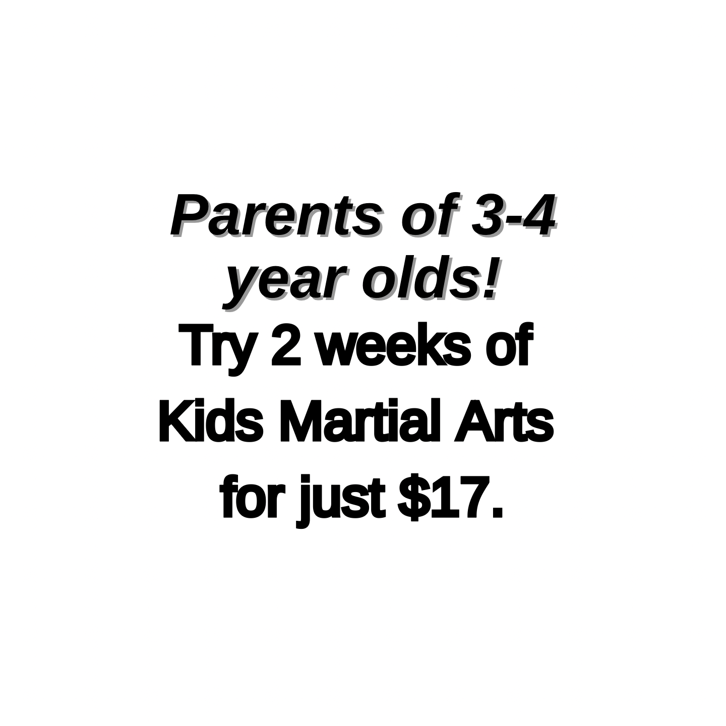 Vision Martial Arts Academy Facebook ad