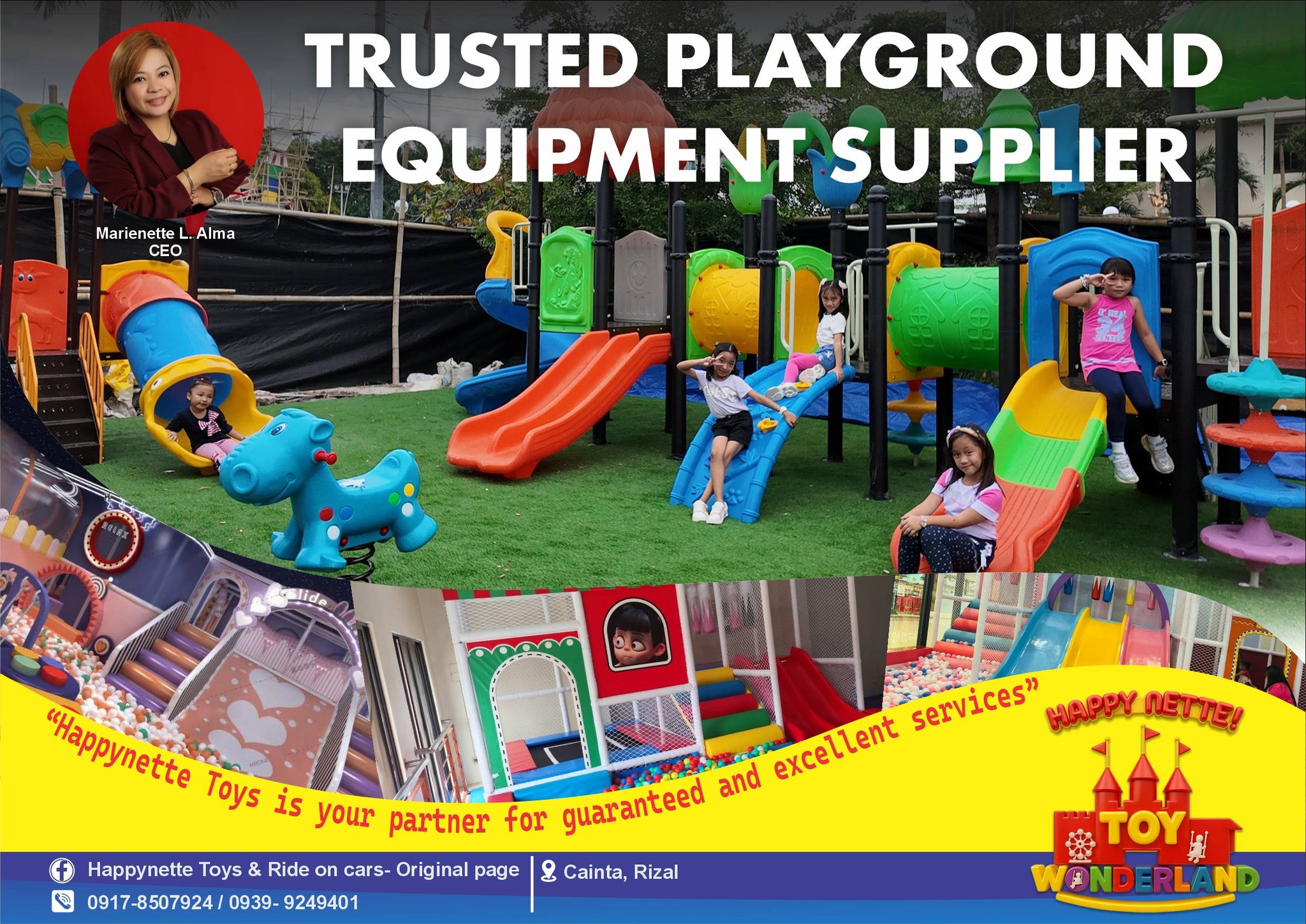 Happynette Toys & Ride on Cars - Original PAGE Facebook ad: Hanap nyo ay % Legit na Playground Supplier…