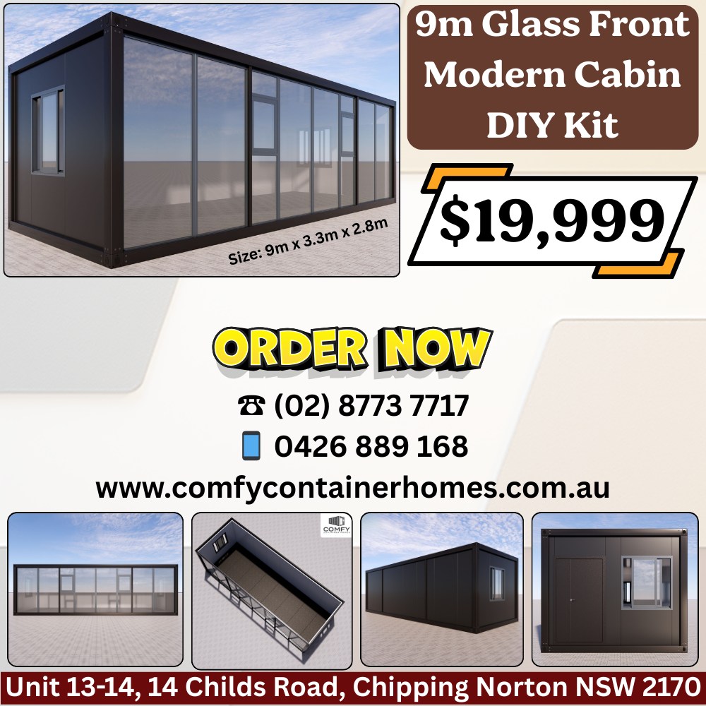 Hok Khov Facebook ad: Need a Modern Glass-Front Cabin for Your Backyard?