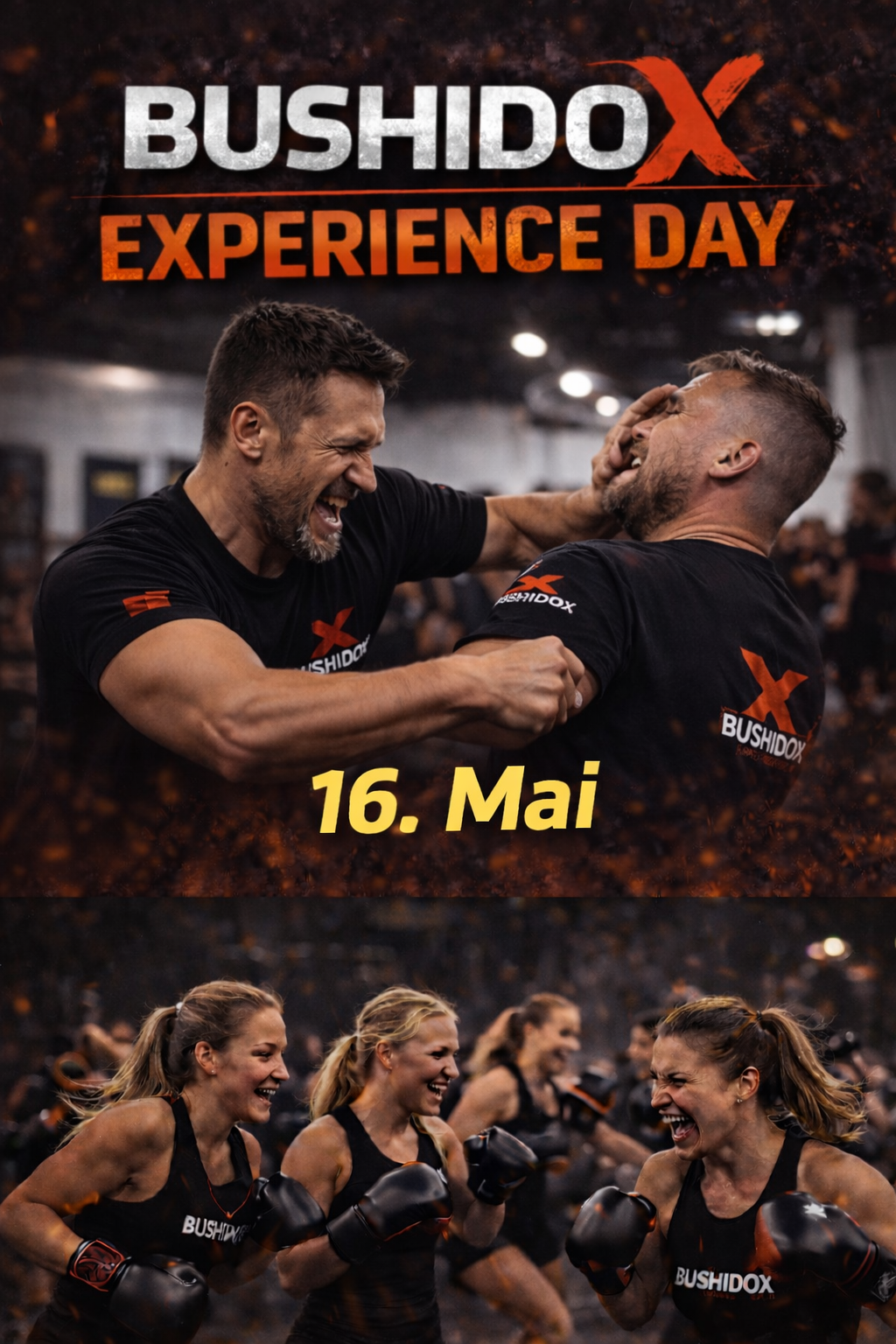 Bushido X Facebook ad: 5 Trainings in 5 Stunden.