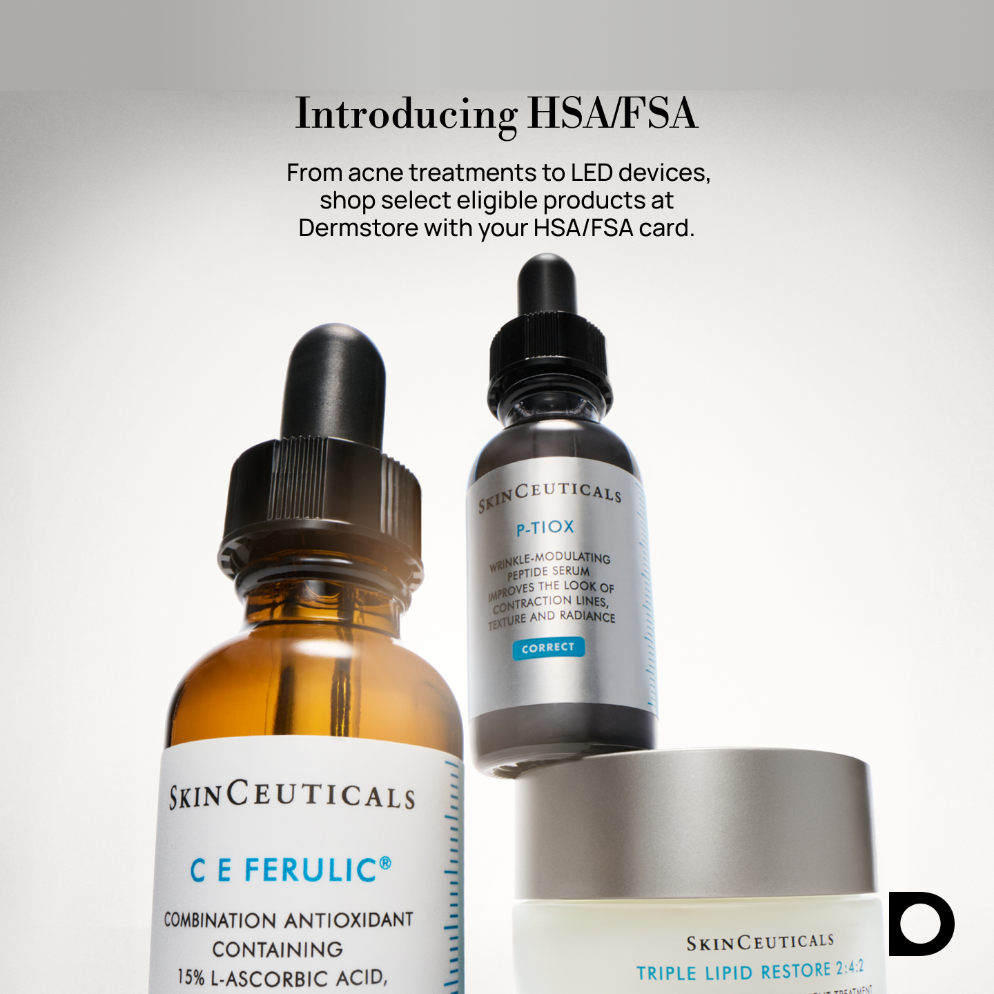 Dermstore Facebook ad: HSA/FSA Payments Now at Dermstore