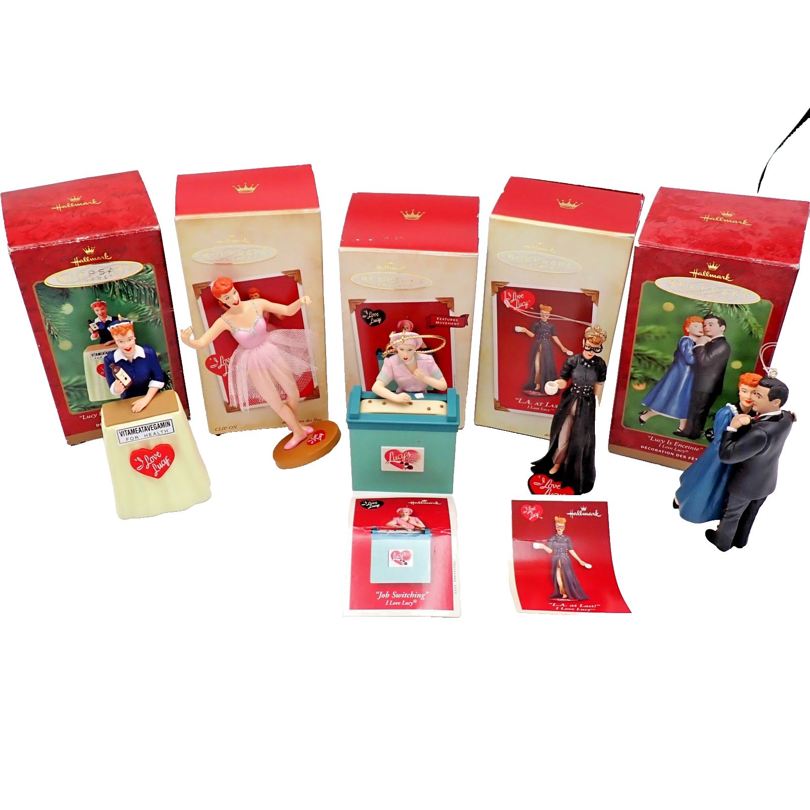 Gary DeGregorio Facebook ad: Hallmark 'I Love Lucy' Keepsake Ornaments 5pc Set w/Boxes…