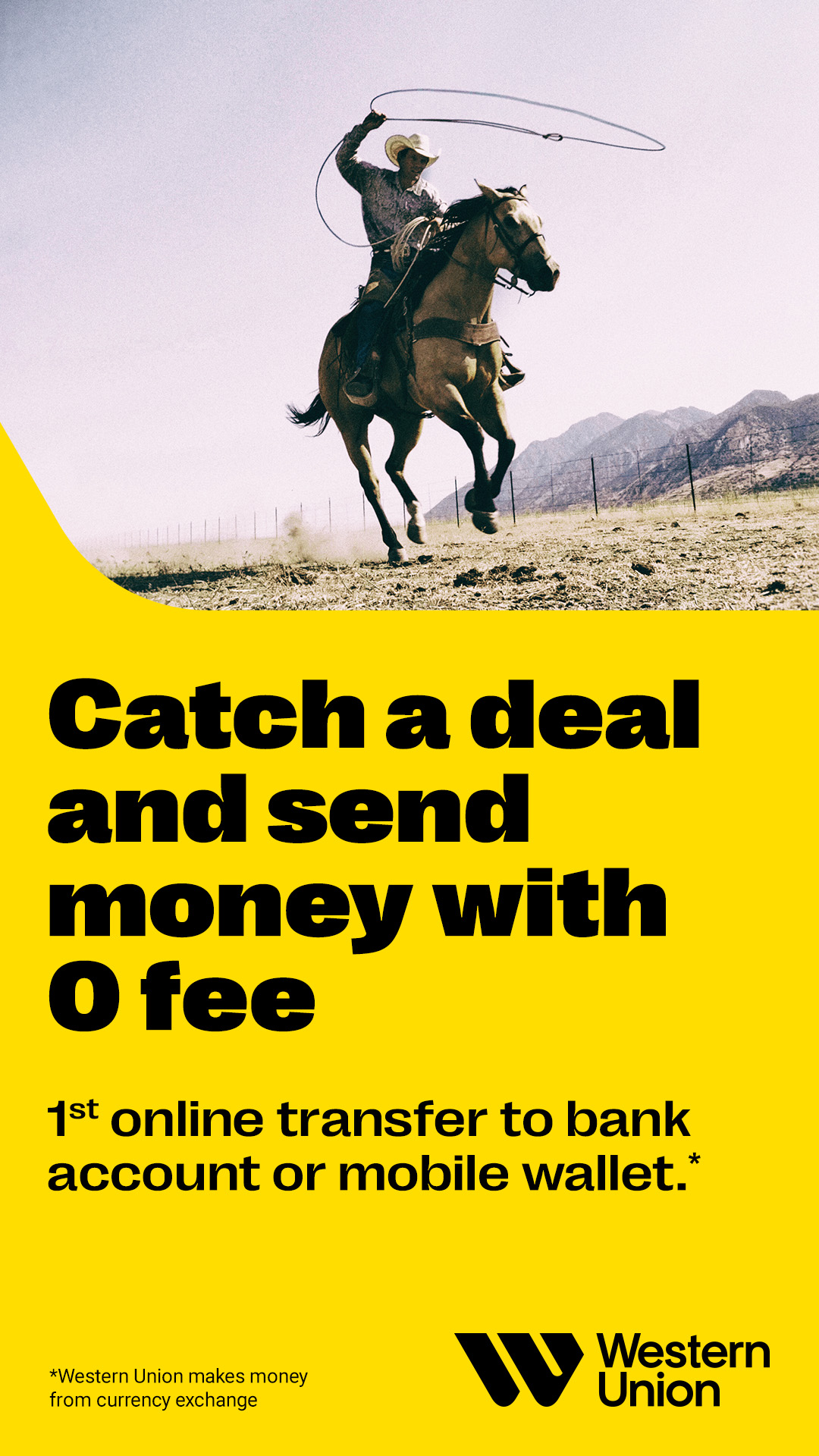 Western Union Facebook ad