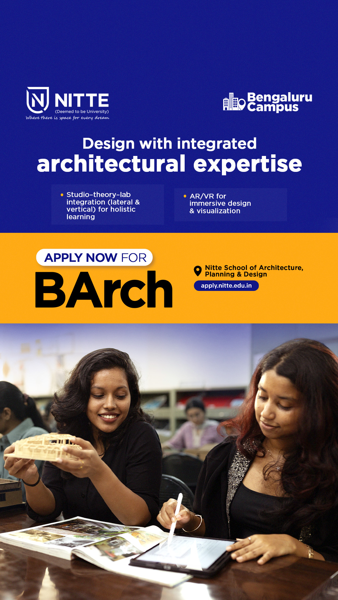 Nitte School of Architecture, Planning & Design Facebook ad