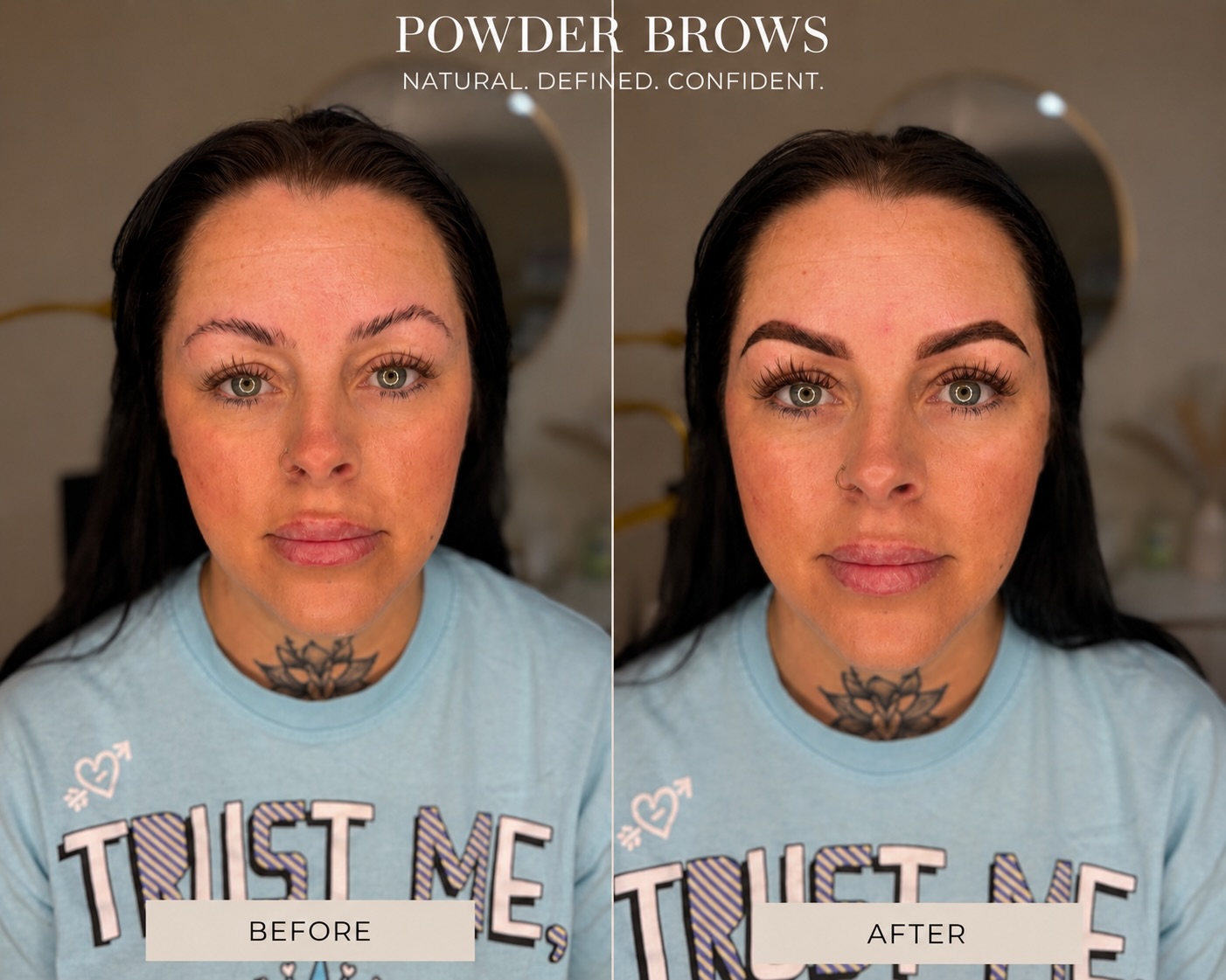 Iuliia Veremeva PMU Artist IN Facebook ad: Powder Brows $300