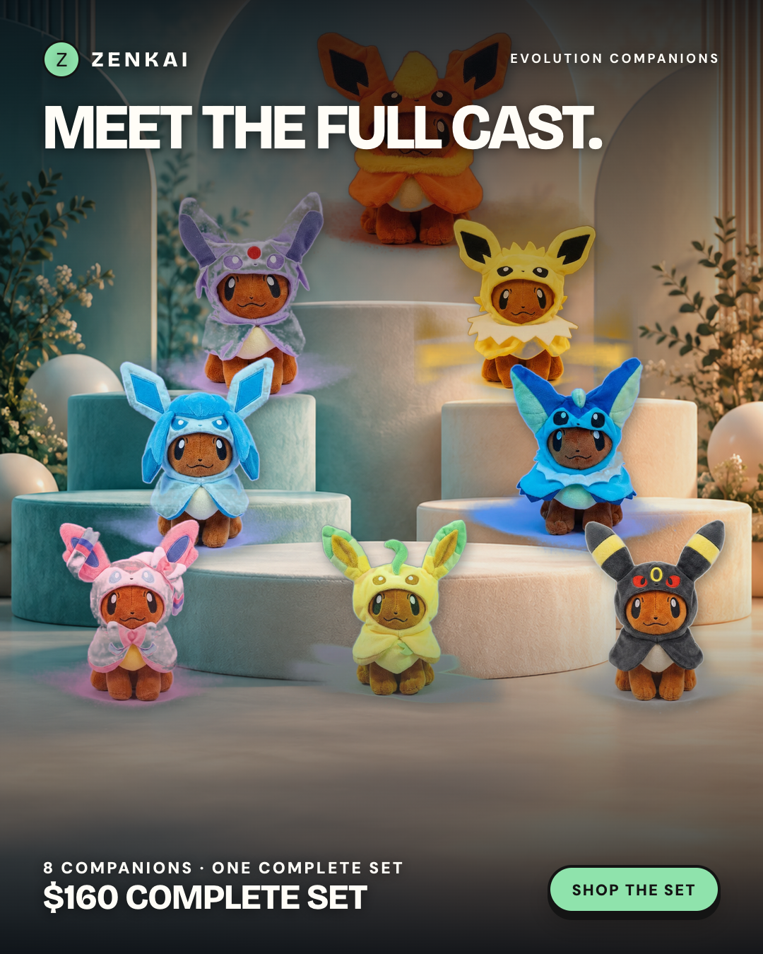 Zenkai Clothing Facebook ad: Meet All Eight