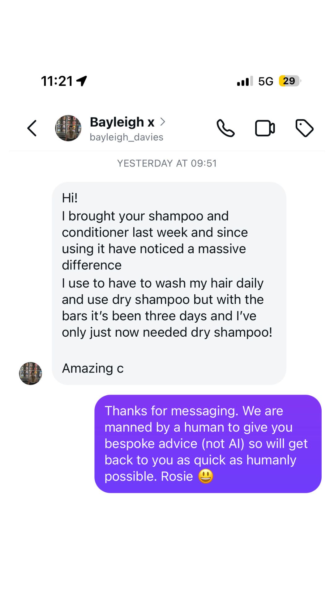 nope.hair Facebook ad