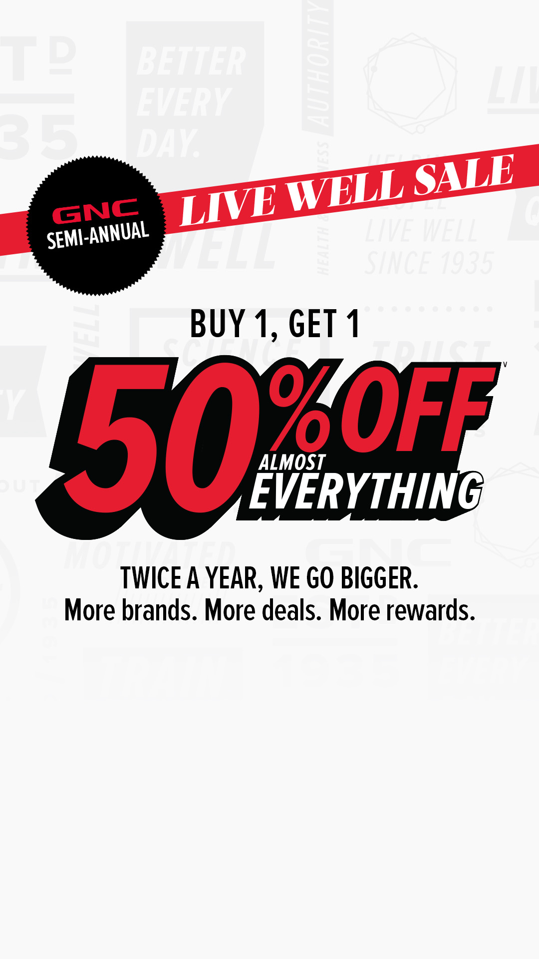 GNC Live Well Facebook ad