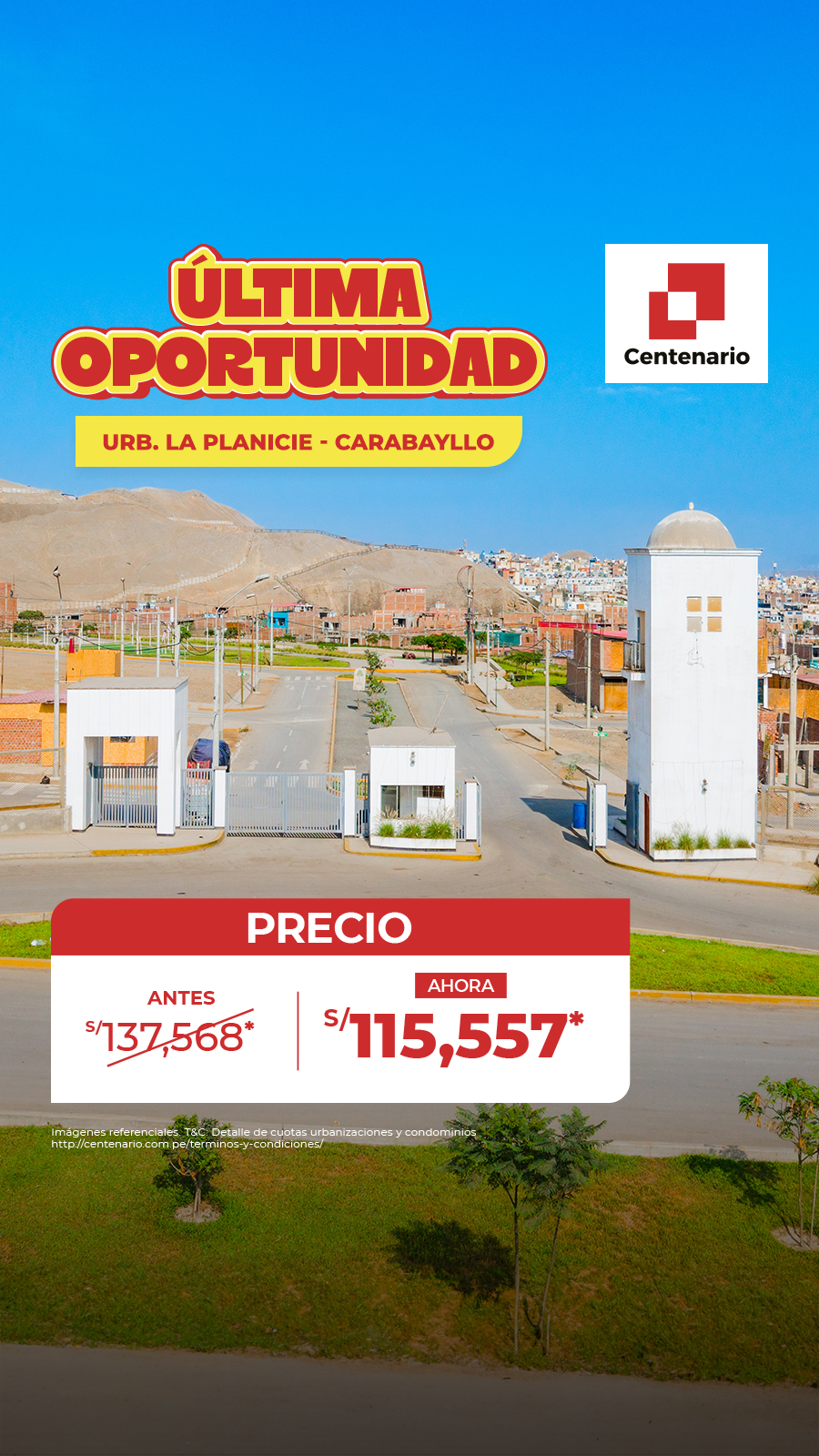 Centenario Urbanizaciones Facebook ad