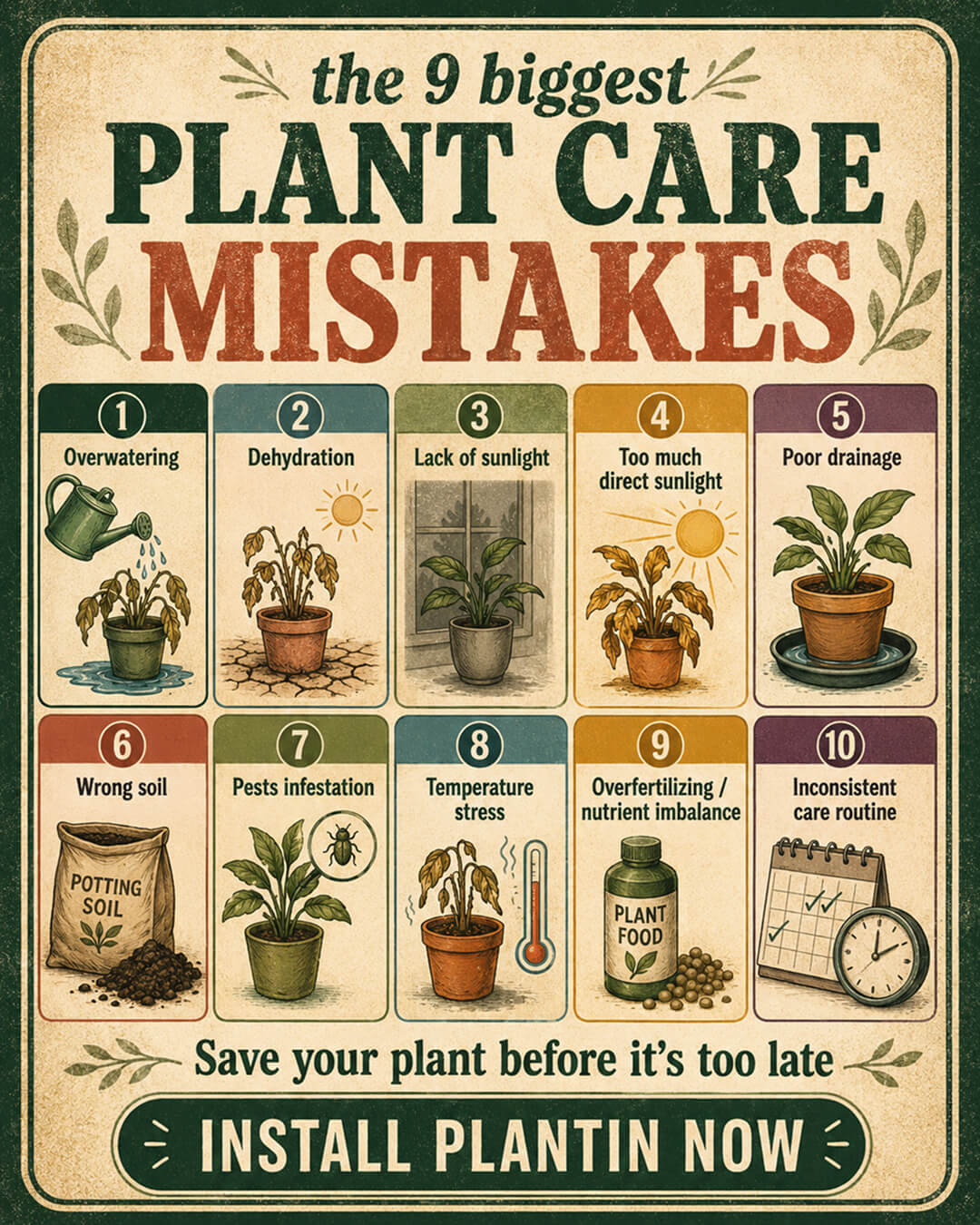 PlantIn AI: Never Kill Your Plants Facebook ad: Become a Plant Pro easily with PlantIn!
