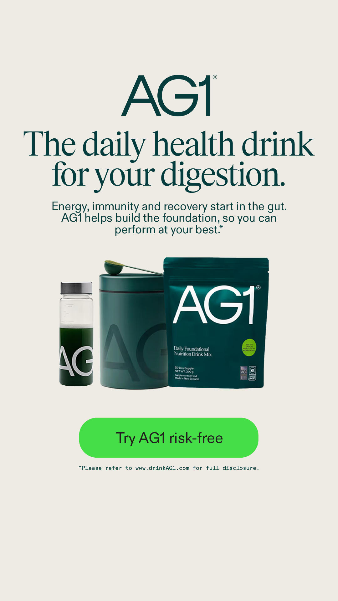 AG1 by Athletic Greens Facebook ad