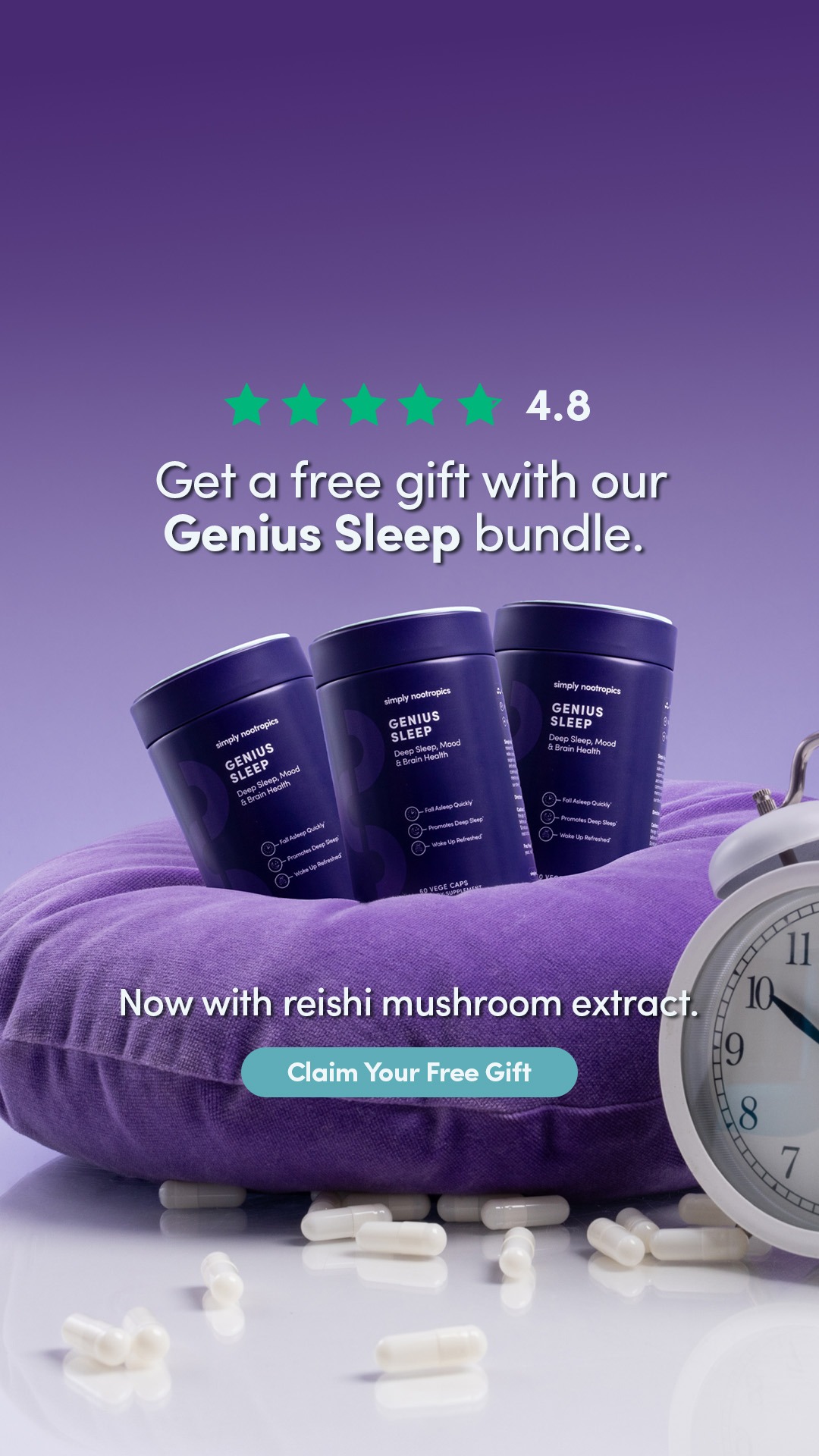 Simply Nootropics Facebook ad