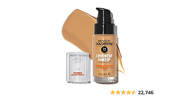 Adorable Circular Facebook ad: Revlon Liquid Foundation, ColorStay Face Makeup for…
