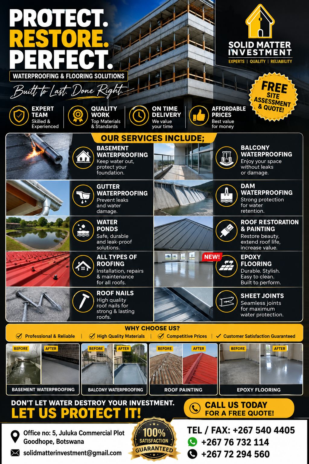 Solid Matter Investment PTY Ltd Facebook ad: Roof leak's fixing
