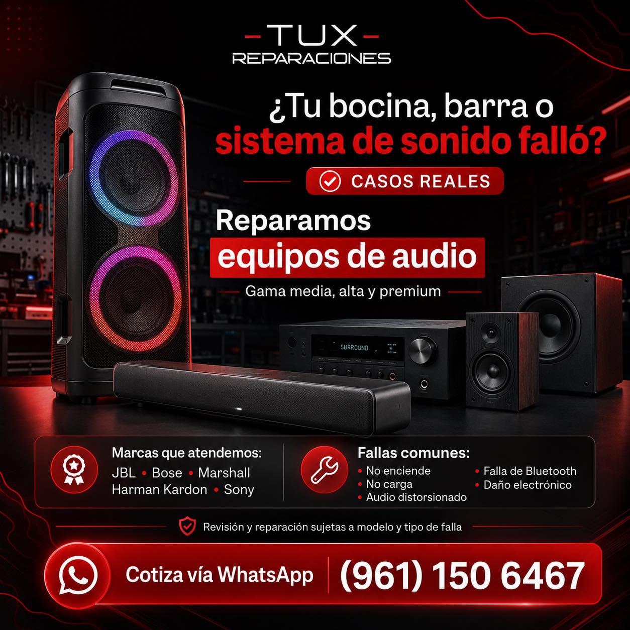 Tux Reparaciones Facebook ad