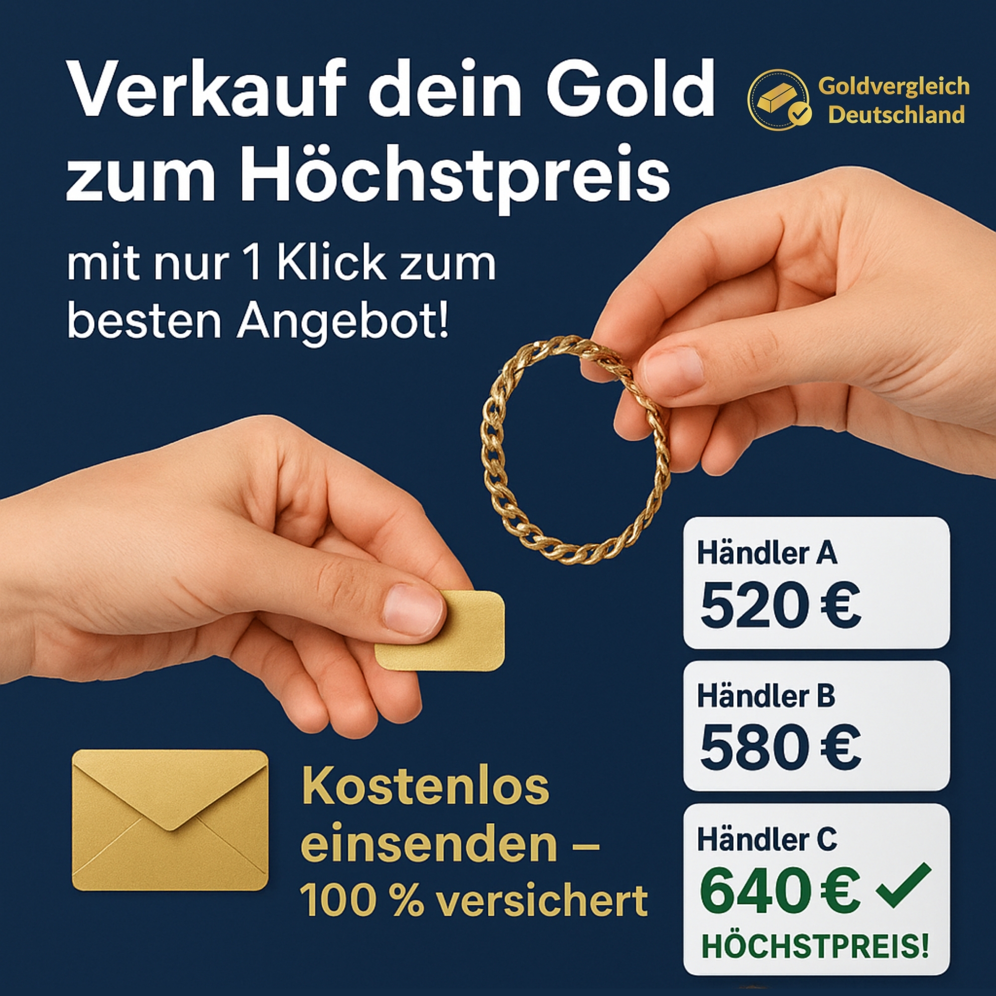 Goldvergleich Deutschland Facebook ad: Gold verkaufen war noch nie so einfach!