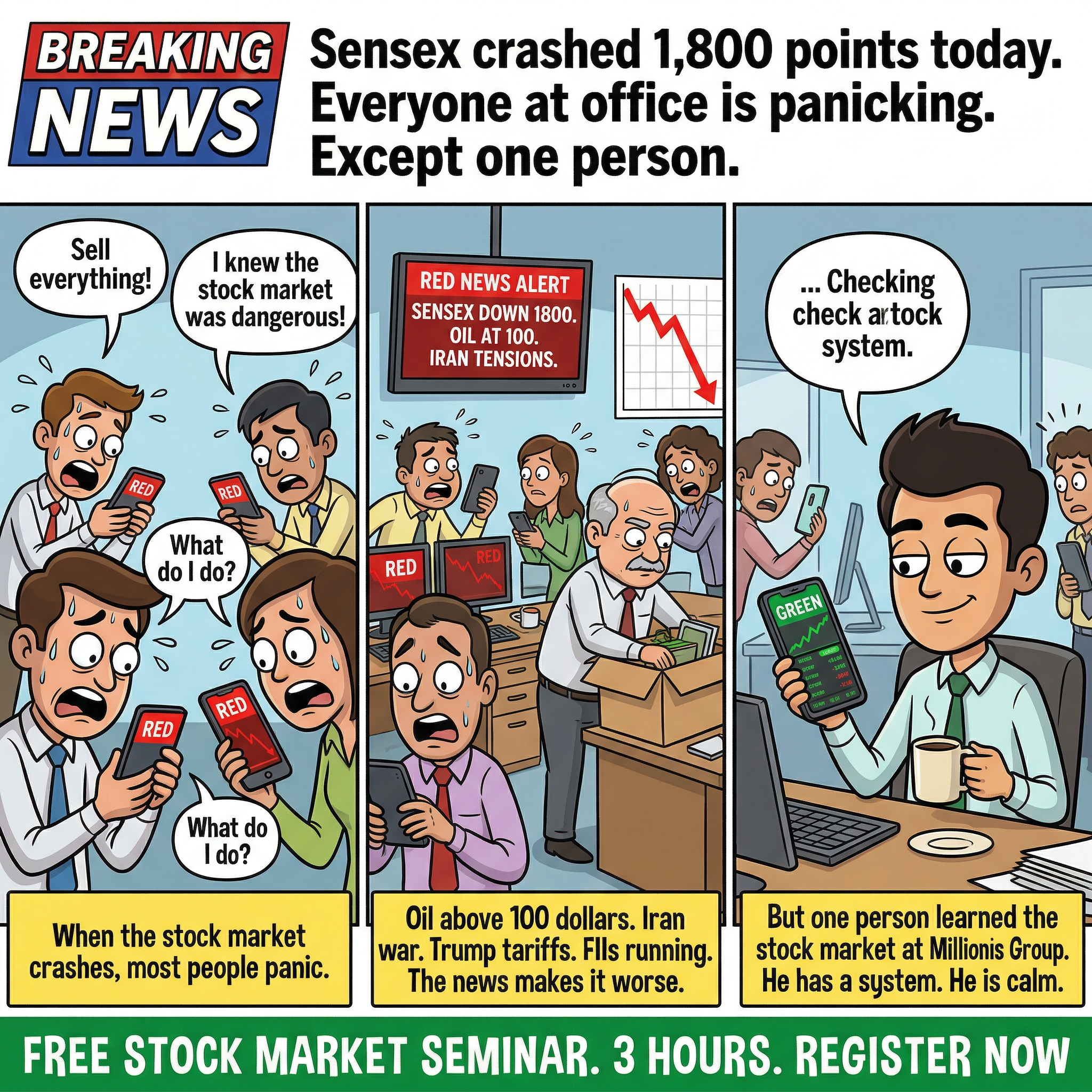 Millionaires Group Stock Market Training Institute Facebook ad