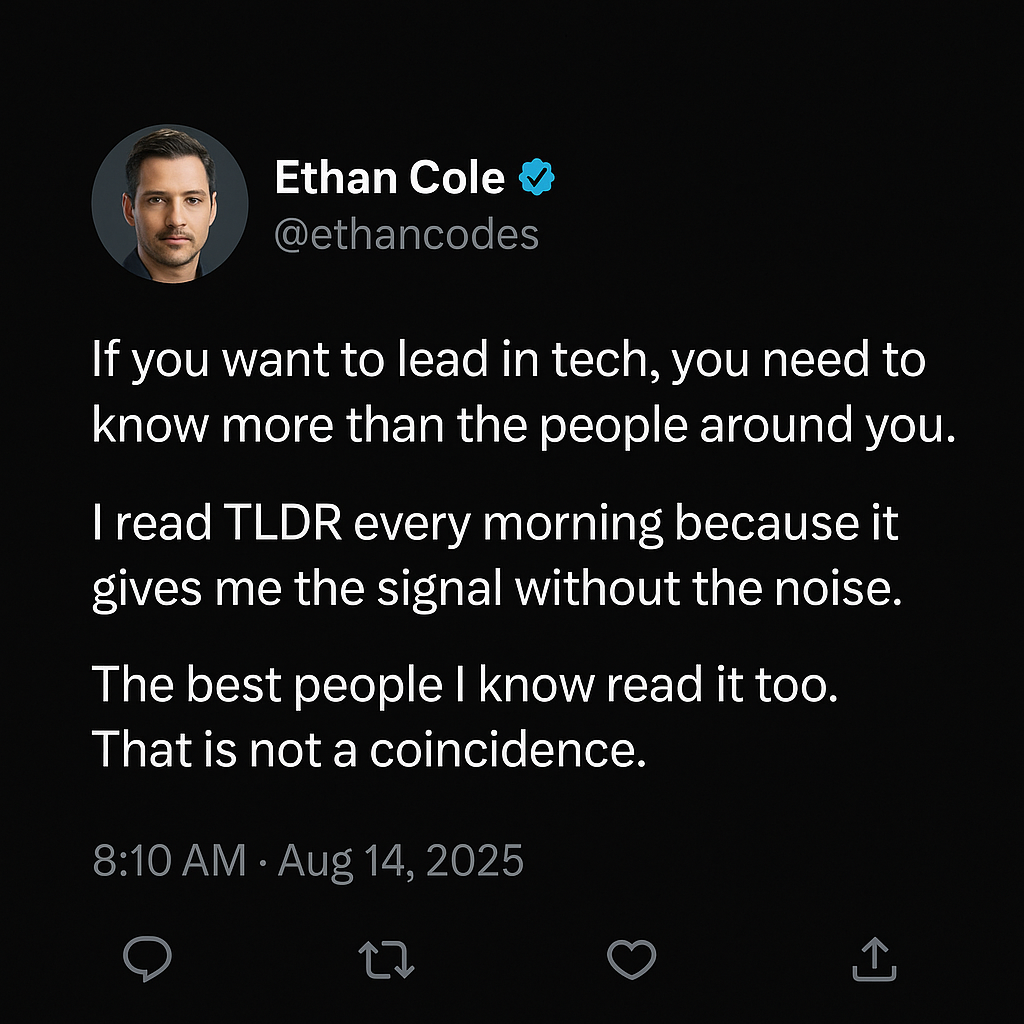 TLDR Newsletter Facebook ad