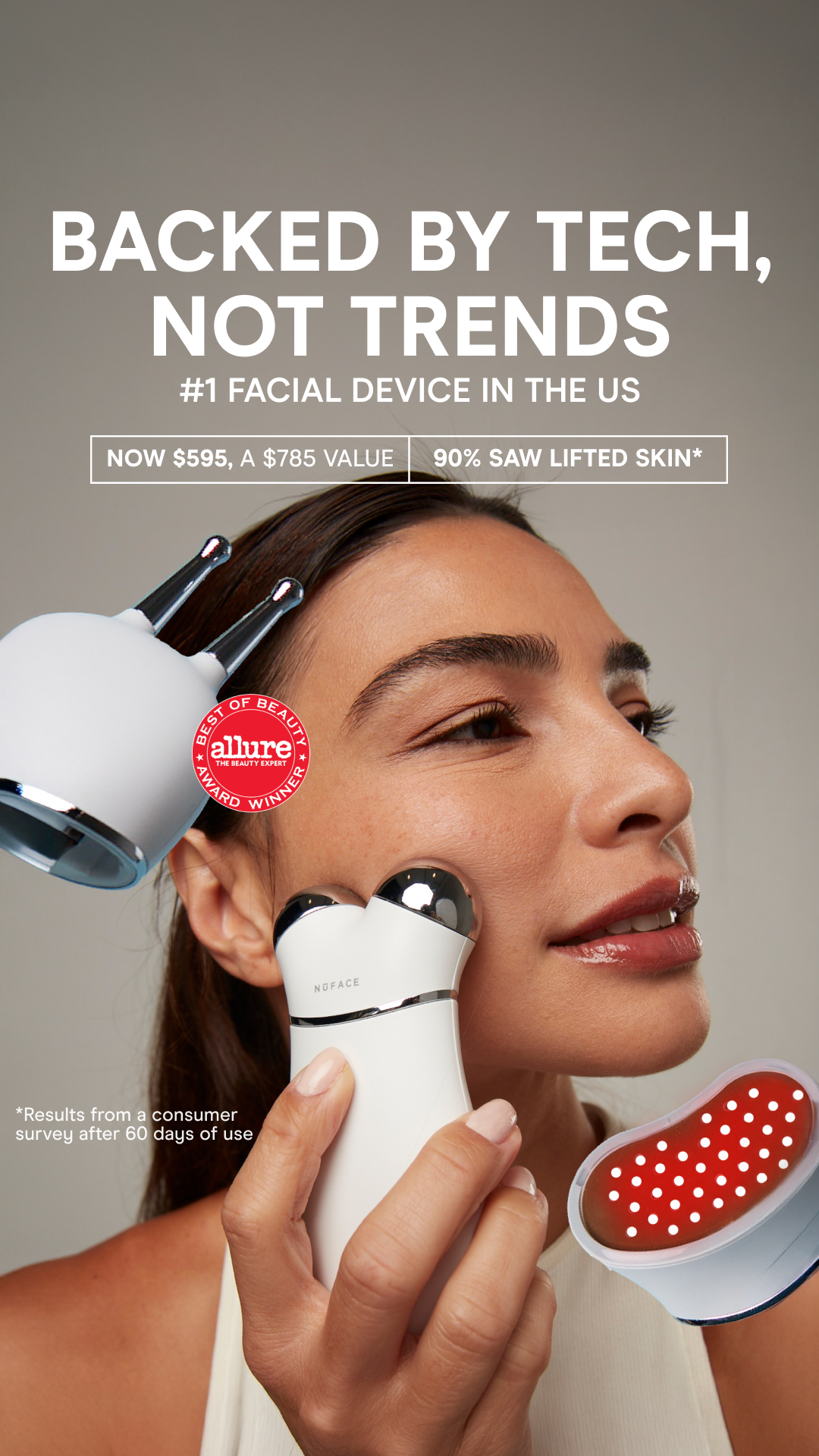 NuFACE Facebook ad