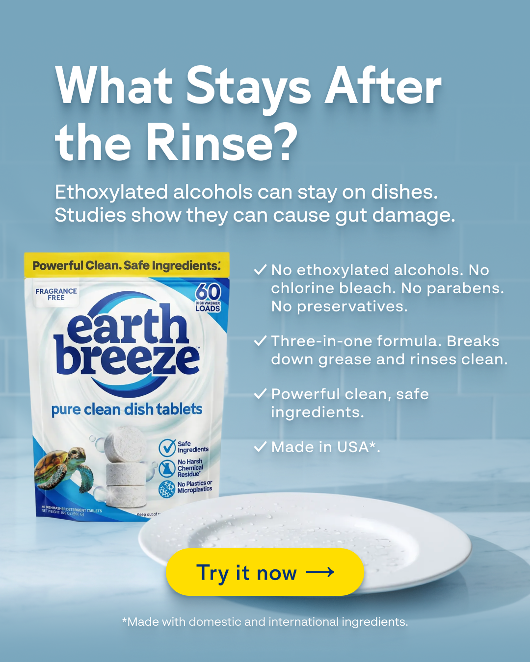 Earth Breeze Facebook ad