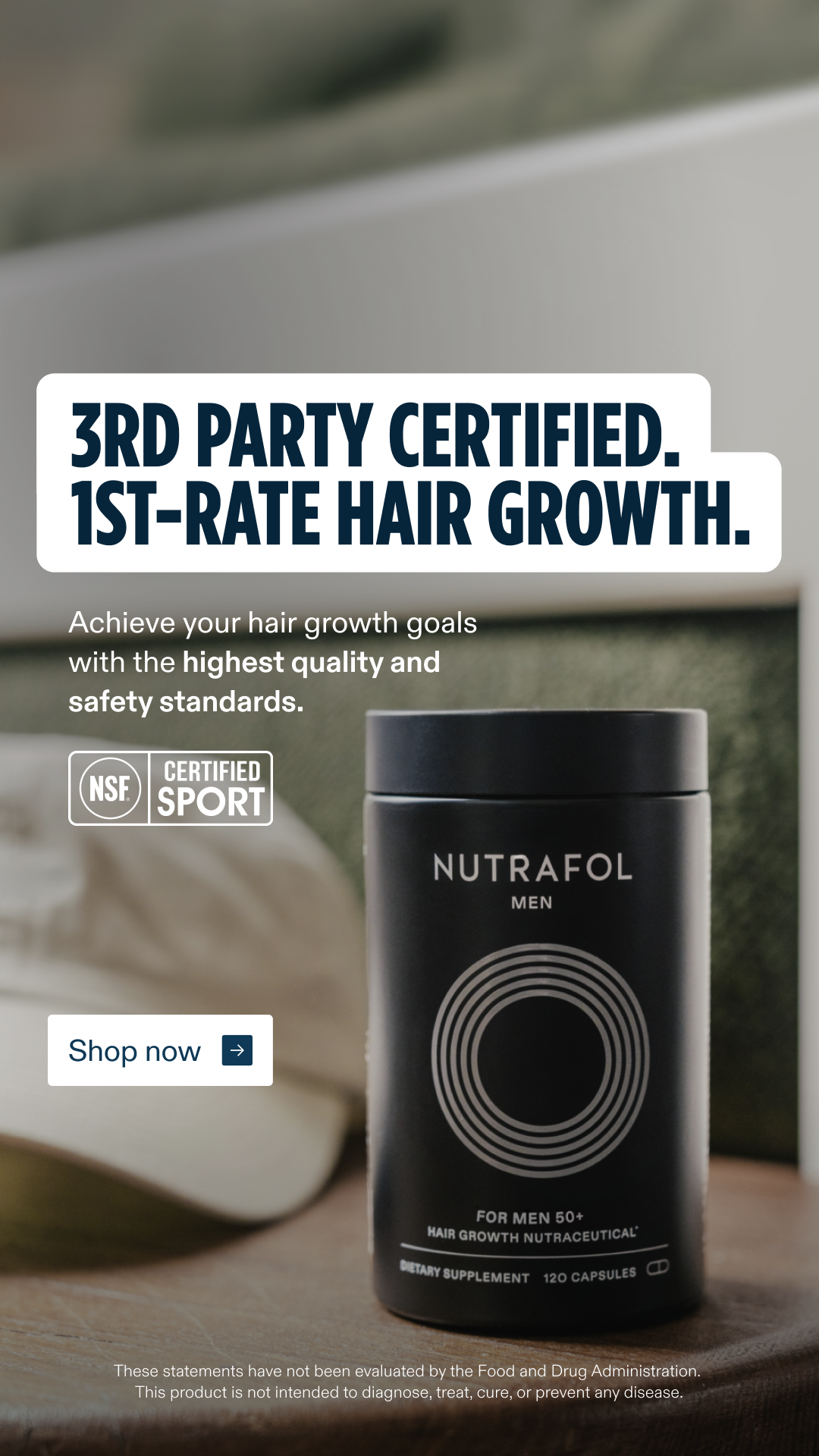 Nutrafol Men Facebook ad