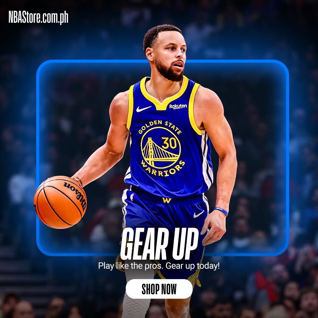 NBA Store Philippines Facebook ad: Rep your team. Shop now!