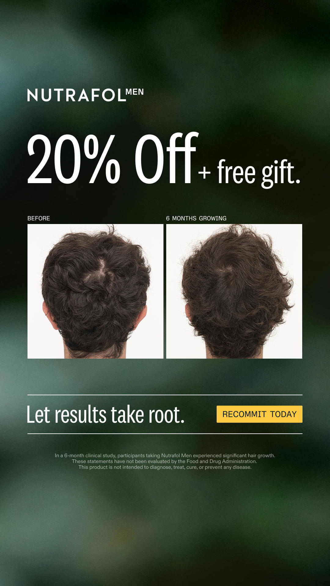 Nutrafol Men Facebook ad