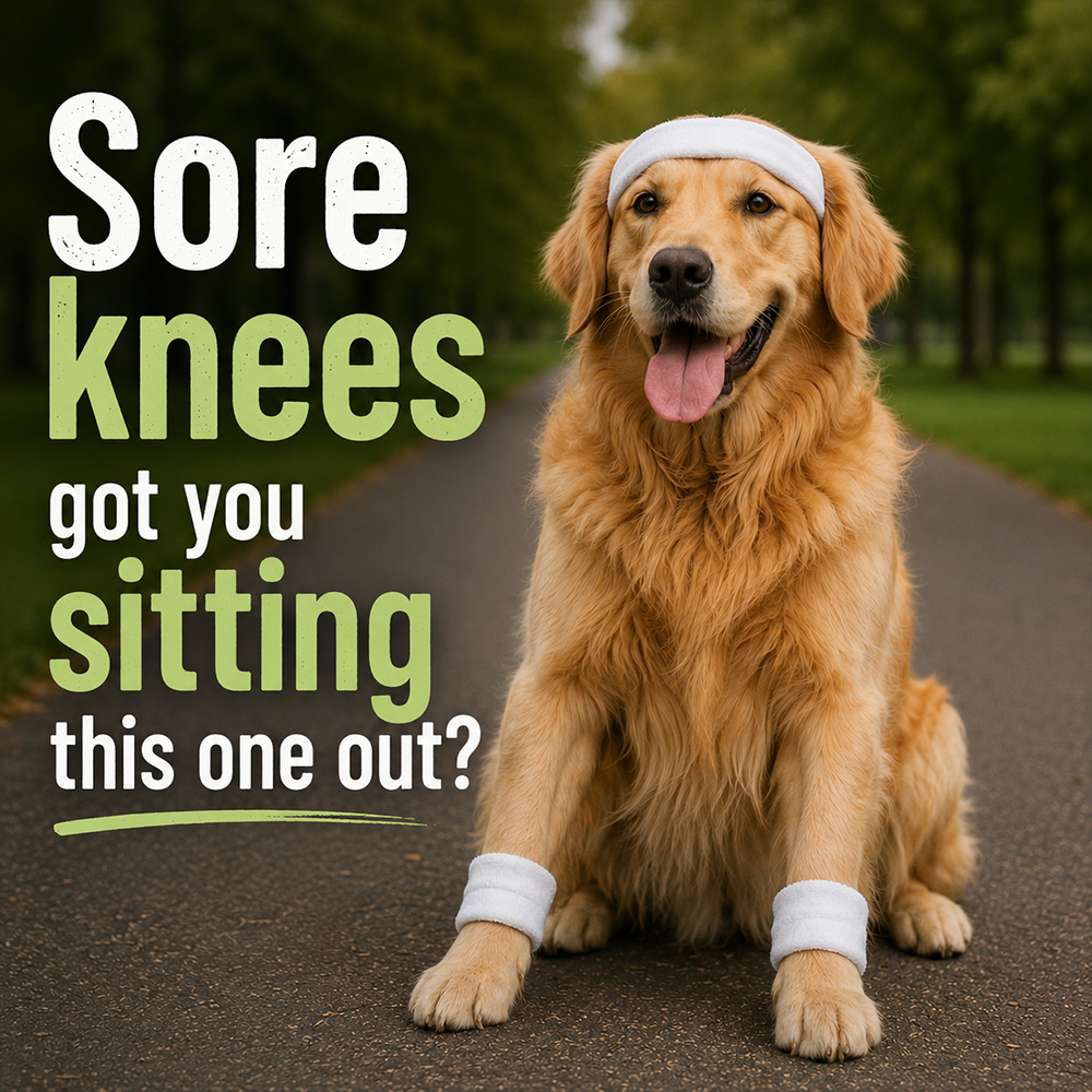Herbly Facebook ad: Your Knees Deserve Better.
