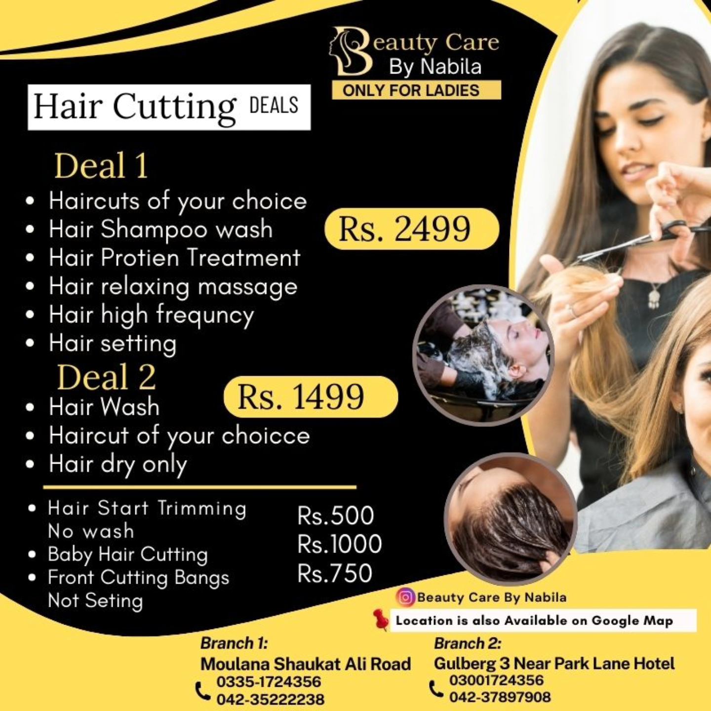 Beauty Care By Nabila -ladies saloon Facebook ad