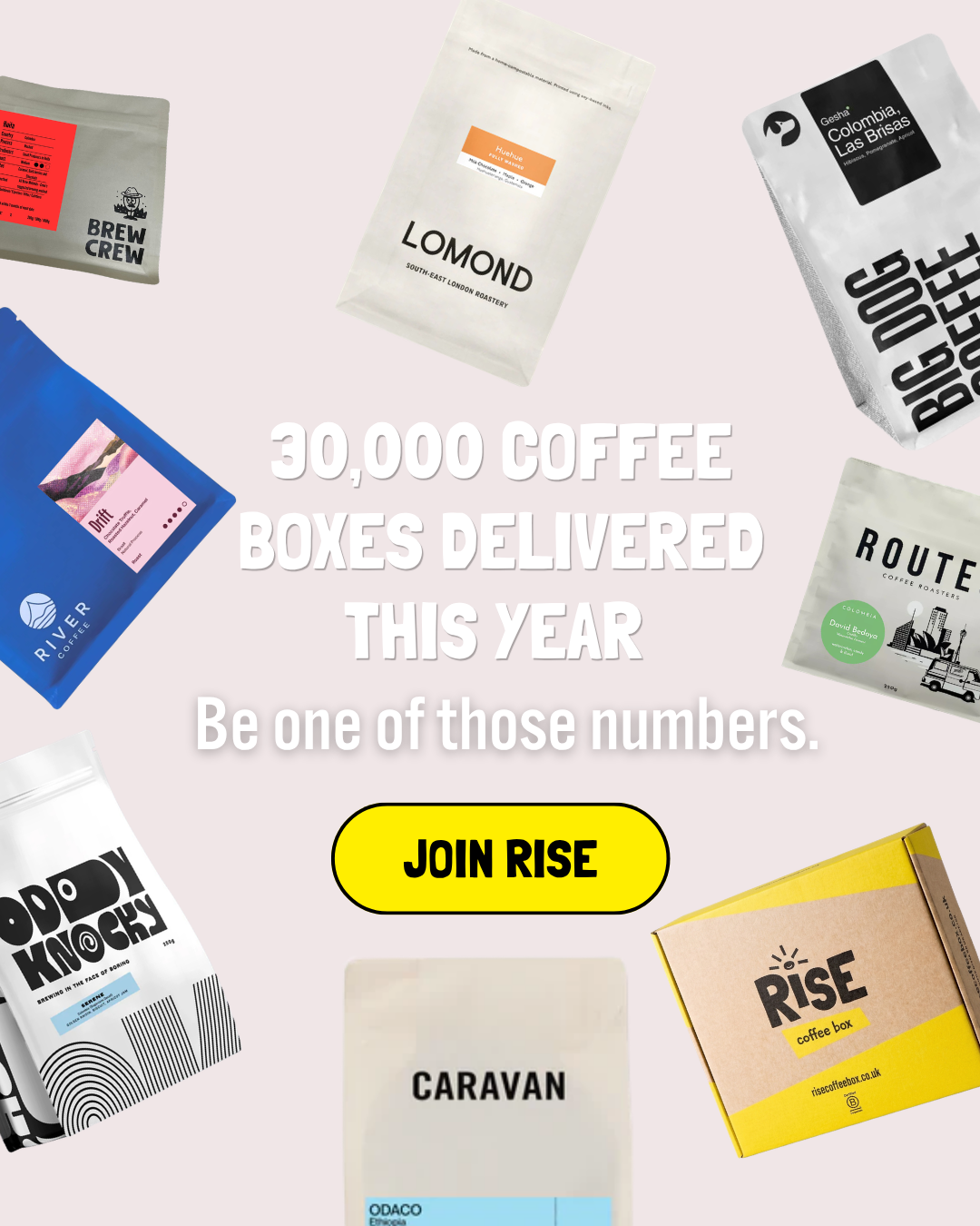 Rise Coffee Box Facebook ad
