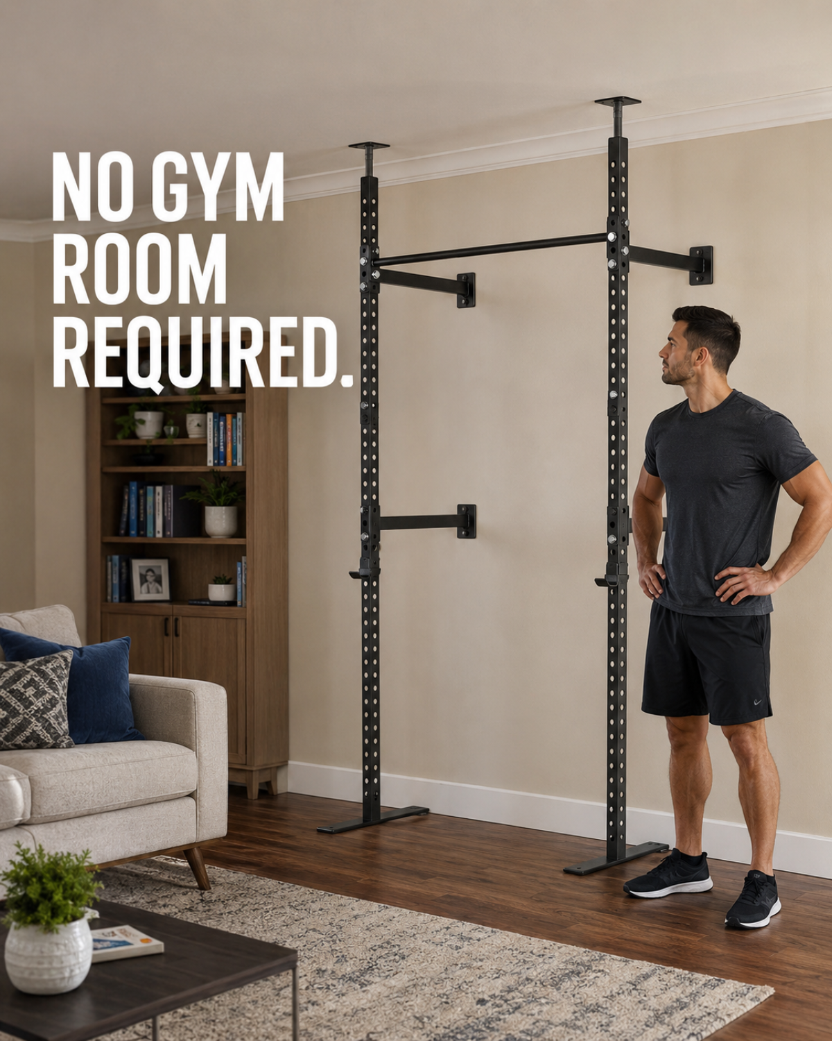 Kensui Facebook ad: Professional Gym, Zero Drilling.