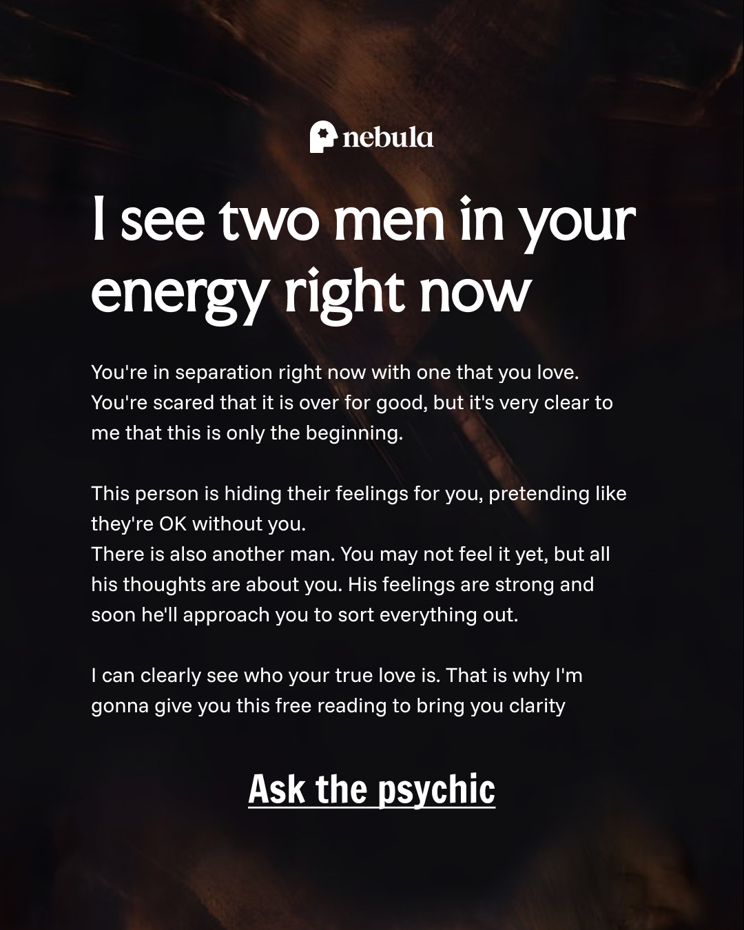 Your Relationship Advisor Facebook ad