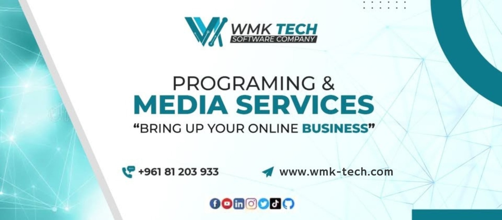 WMKTech Facebook ad: We aim to provide best services and products…
