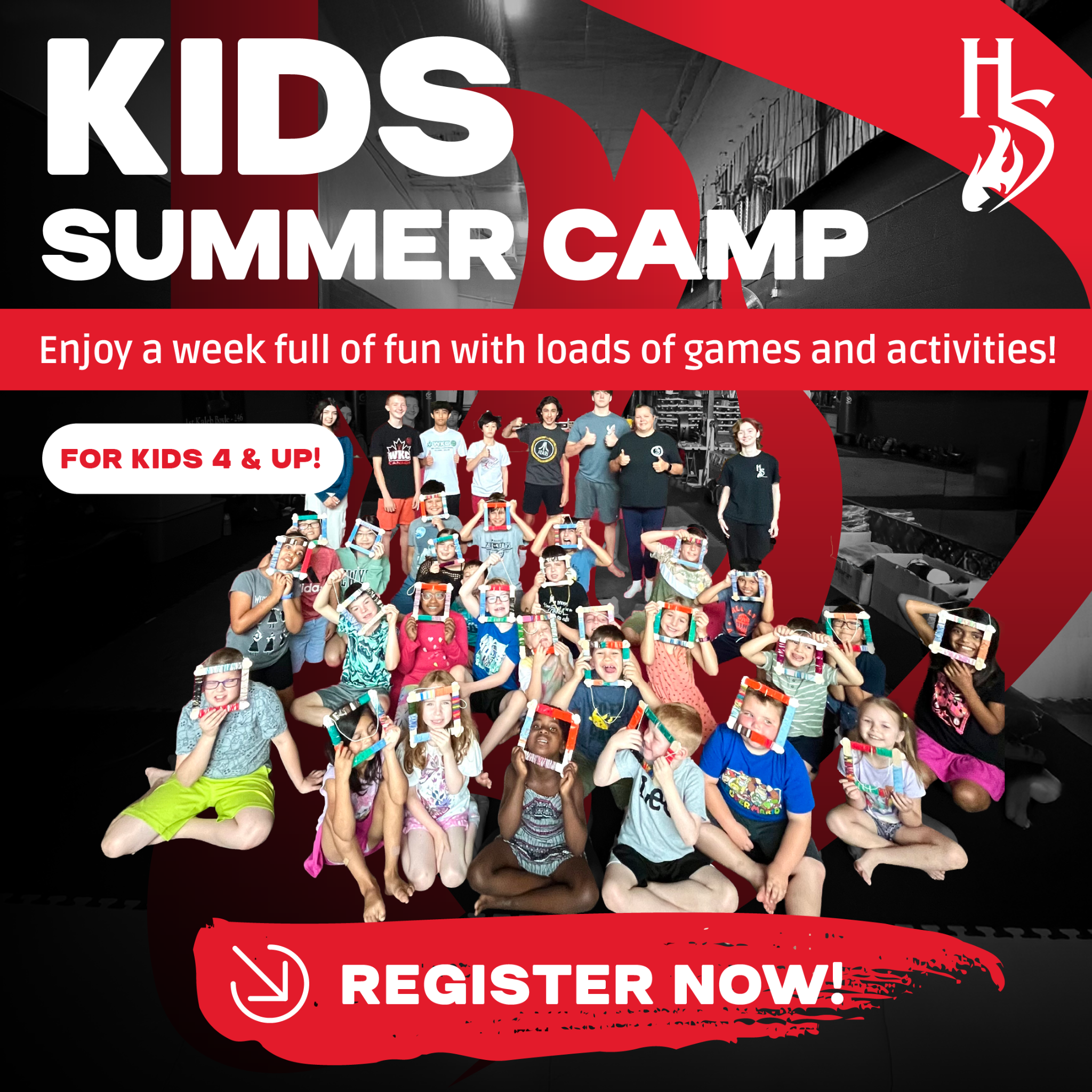 Hotshot Athletic Martial Arts - Kitchener Facebook ad: Kids Summer Camp!