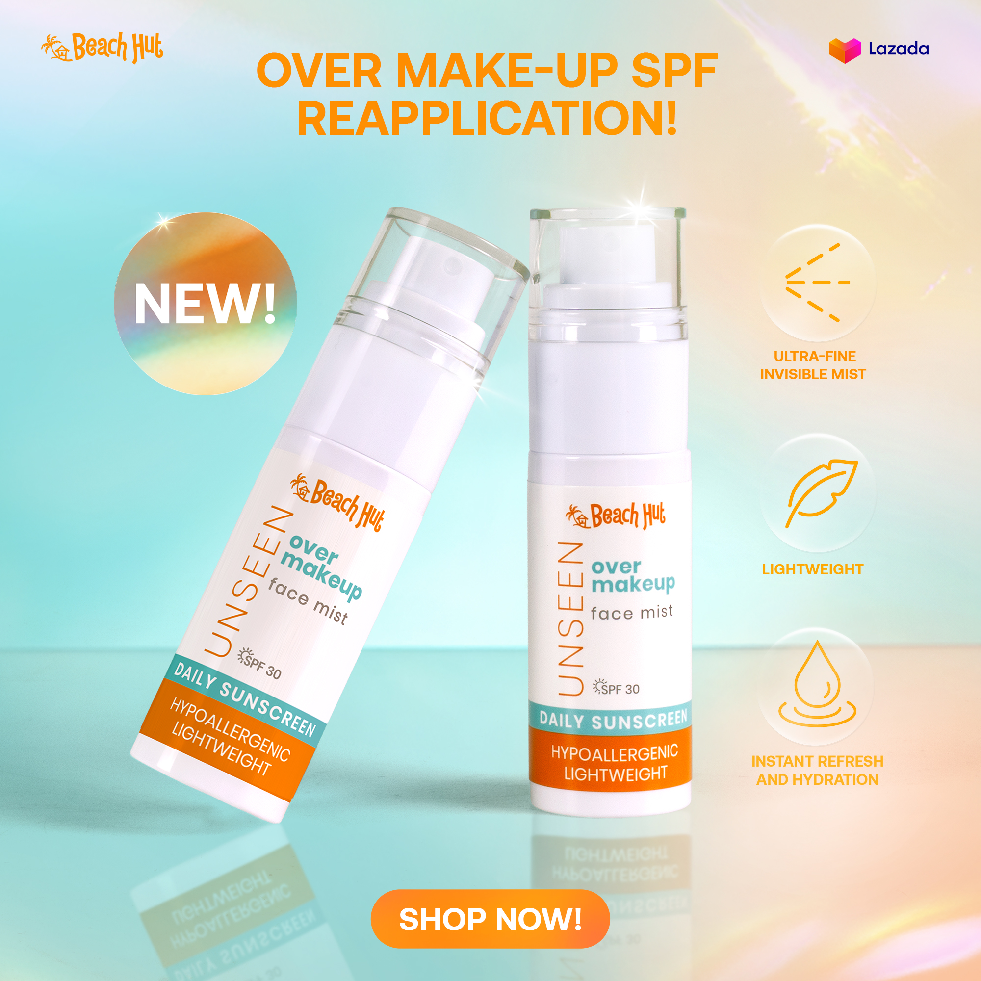 Beach Hut Sunblock Facebook ad