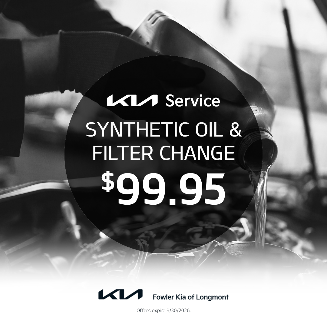 Fowler i25 KIA of Longmont Facebook ad: Service Specials