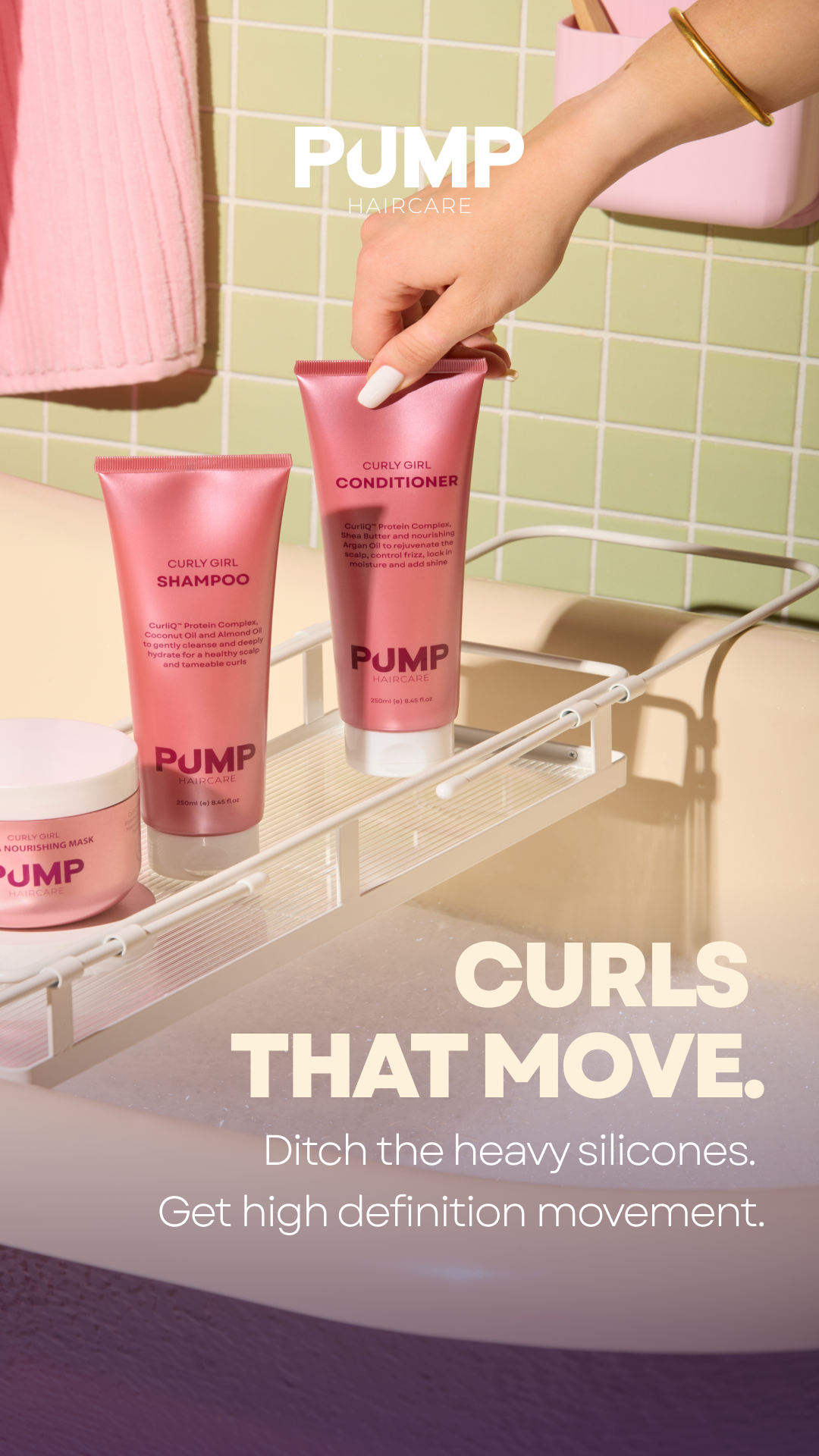 Pump Haircare Facebook ad from Mar 3, 2026