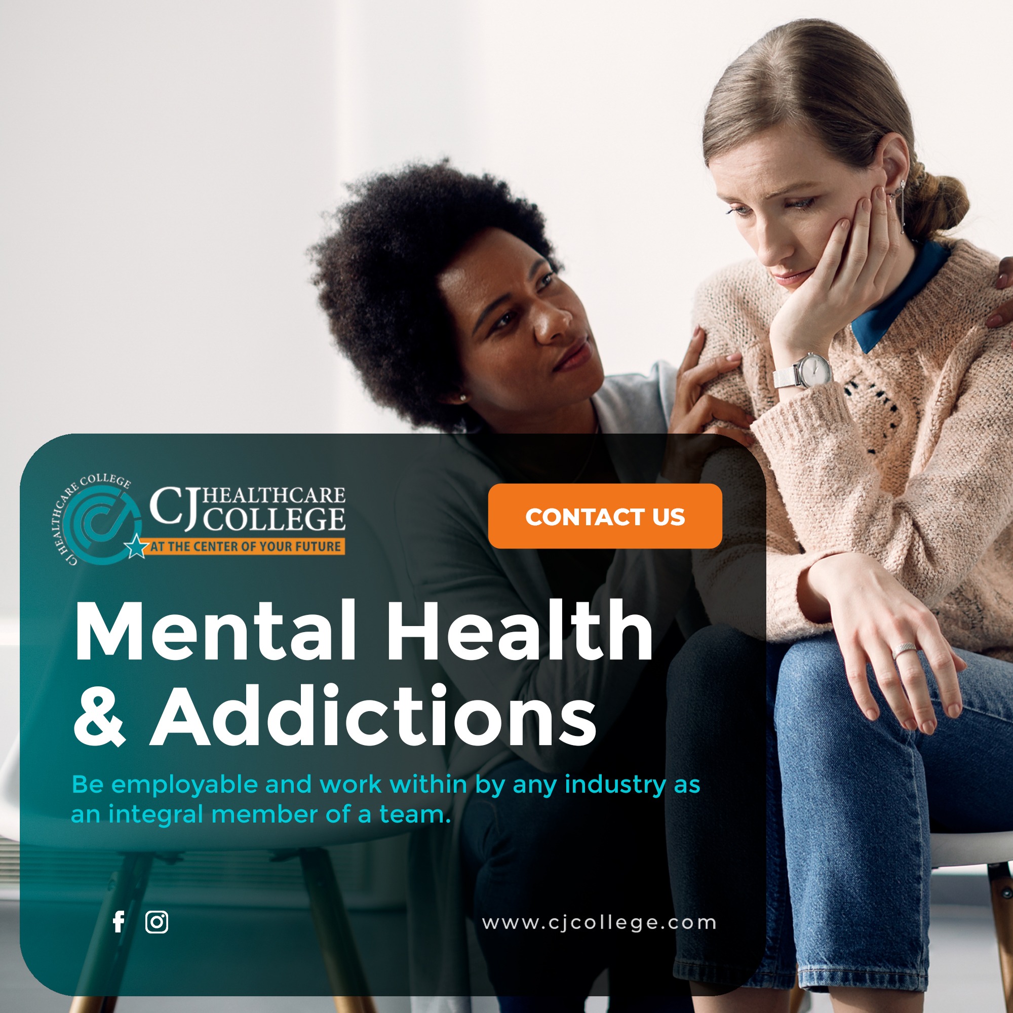 CJ Health Care College Facebook ad