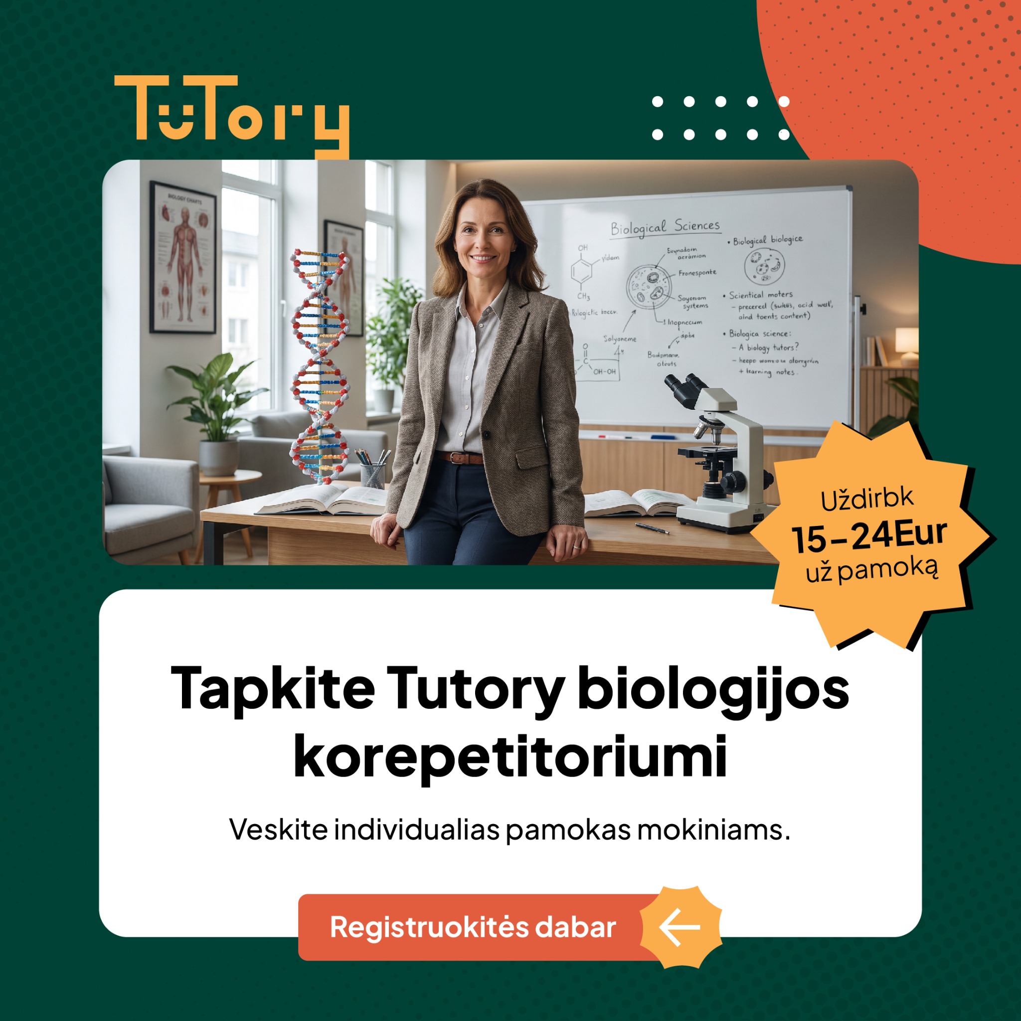 Tutory.lt Facebook ad: Pildyti formą