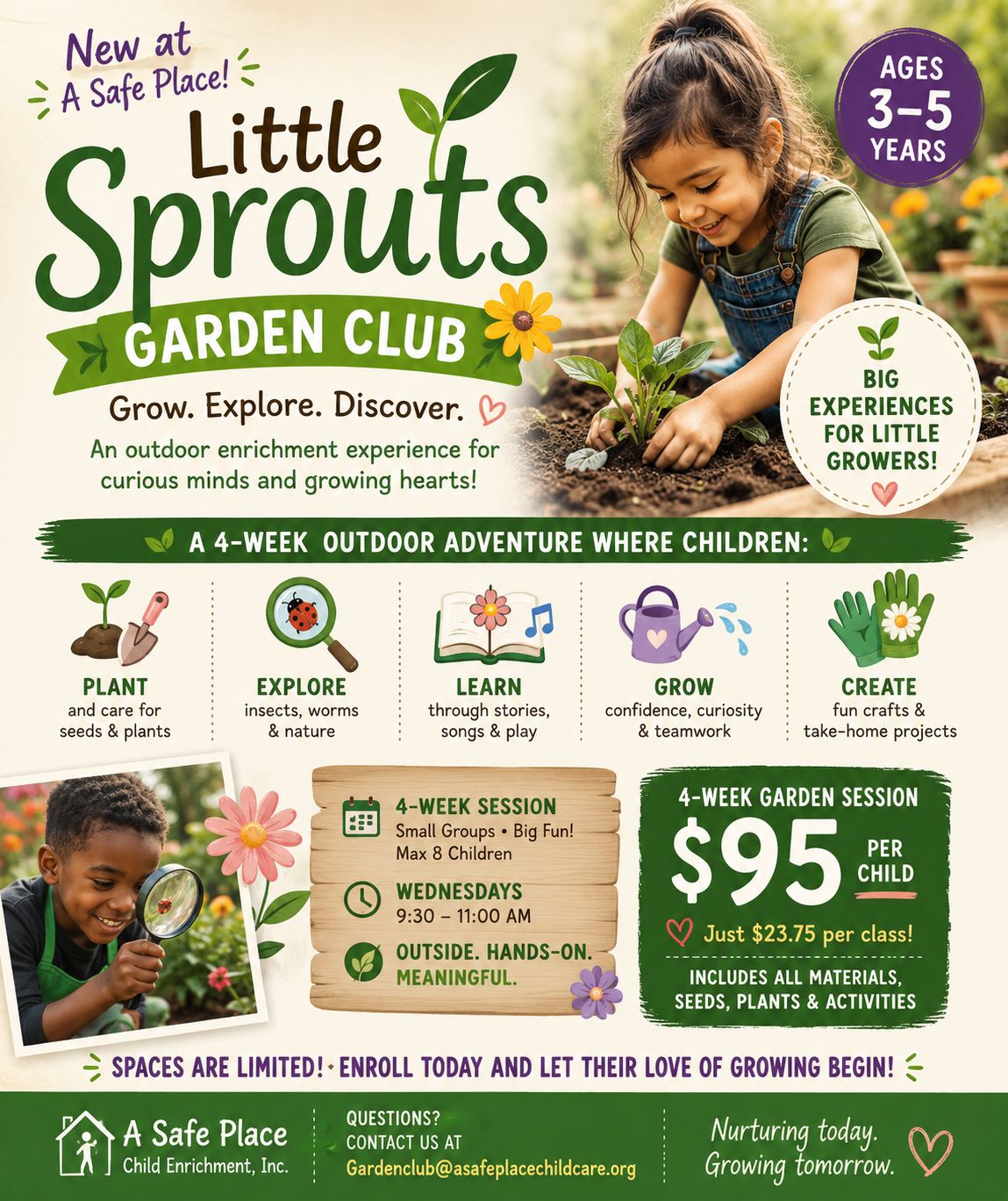 A Safe Place Child Enrichment Center Facebook ad