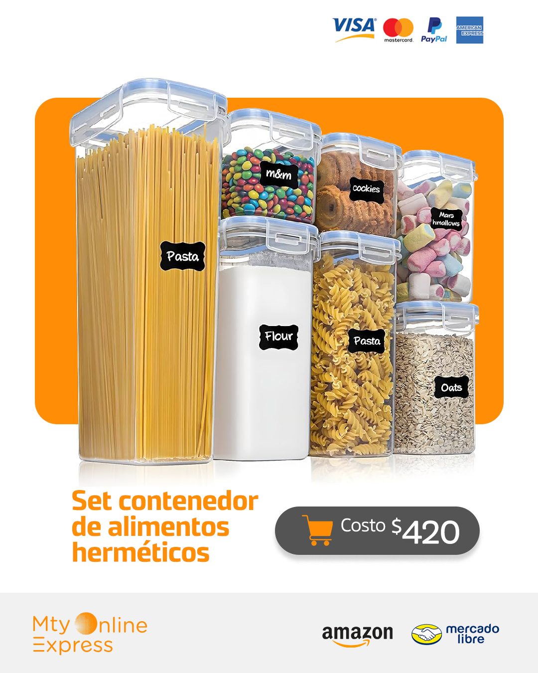 Mty Online Express Facebook ad: Para mantener ordenada nuestra alacena te compartimos este…