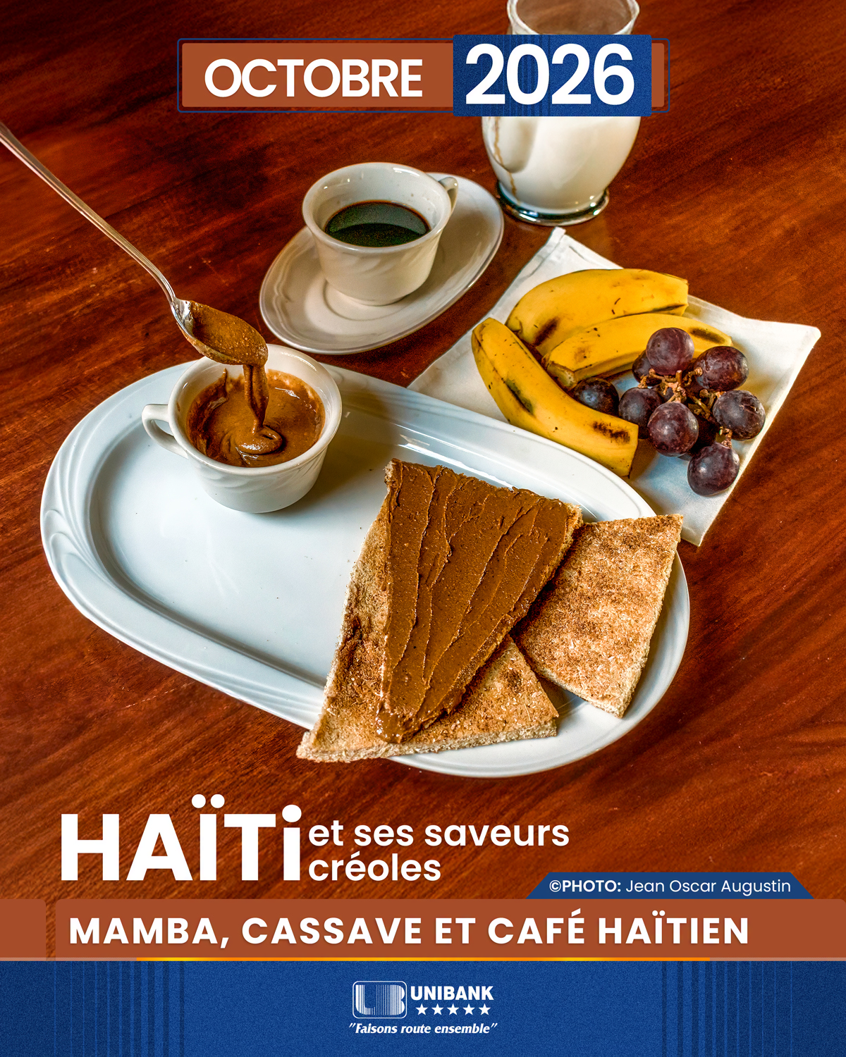 UNIBANKHaiti Facebook ad: Calendrier UNIBANK 2026: Haïti et ses saveurs locales…