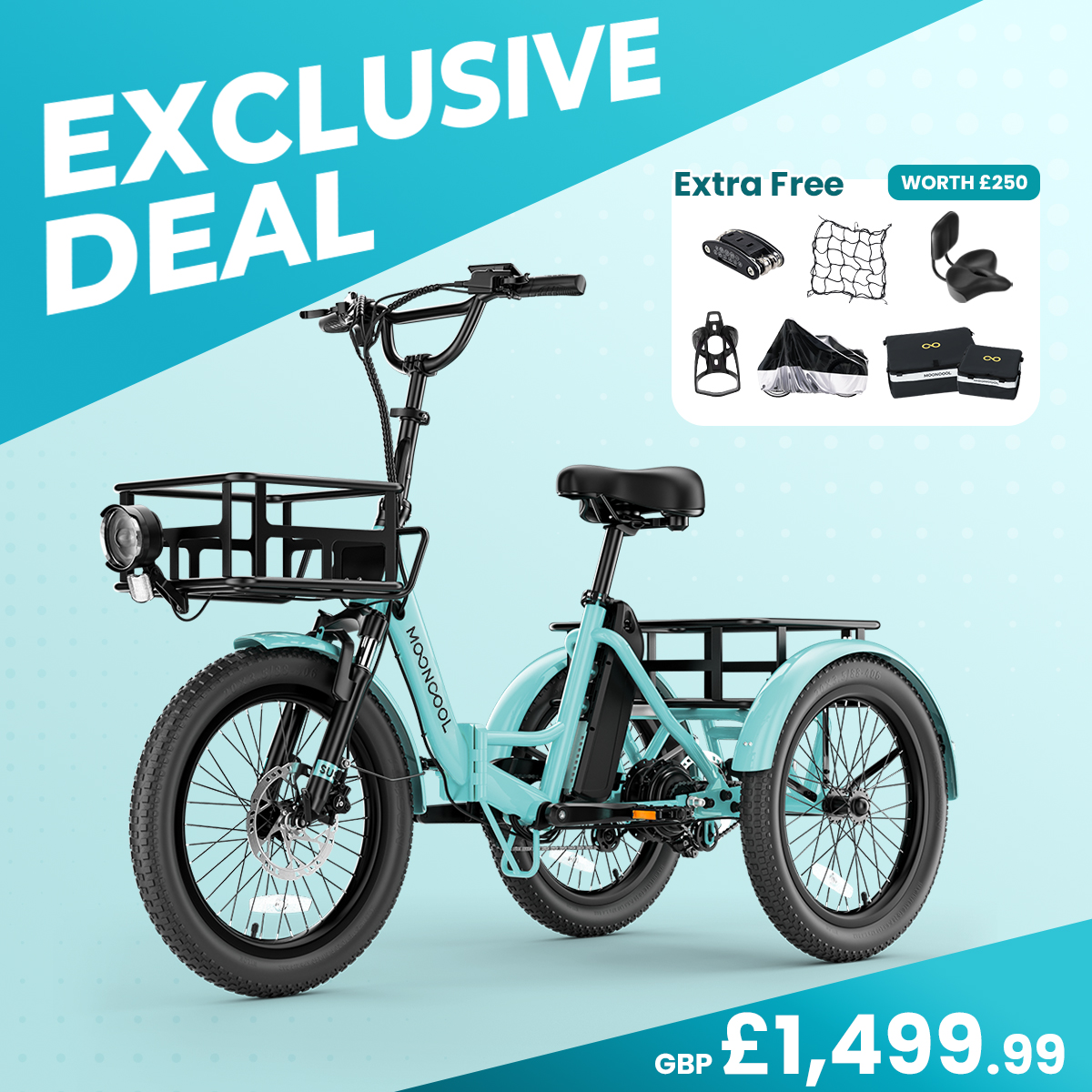 Mooncool UK Facebook ad: £1499.99 TK1 Folding