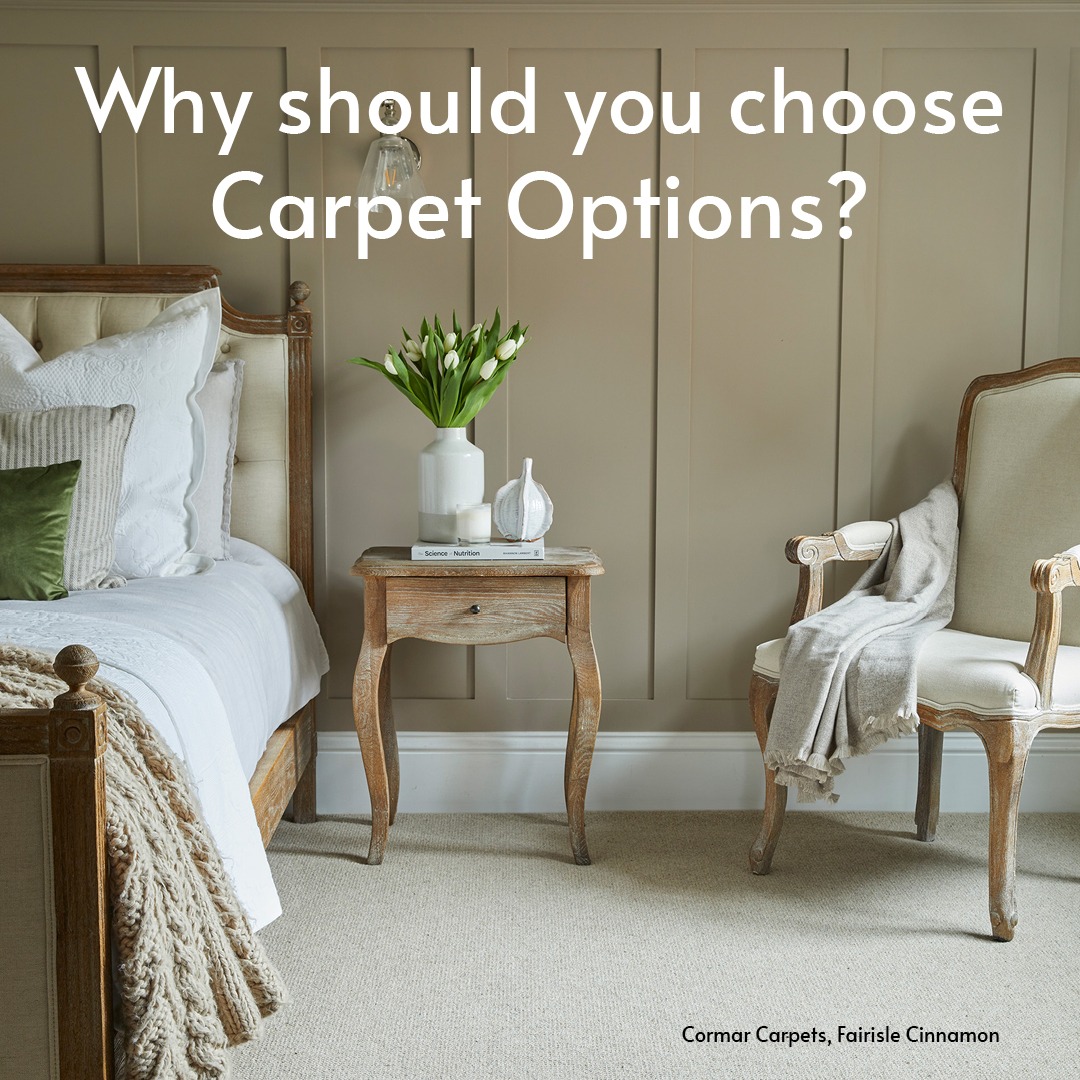 Carpet Options Facebook ad: Looking for new flooring?