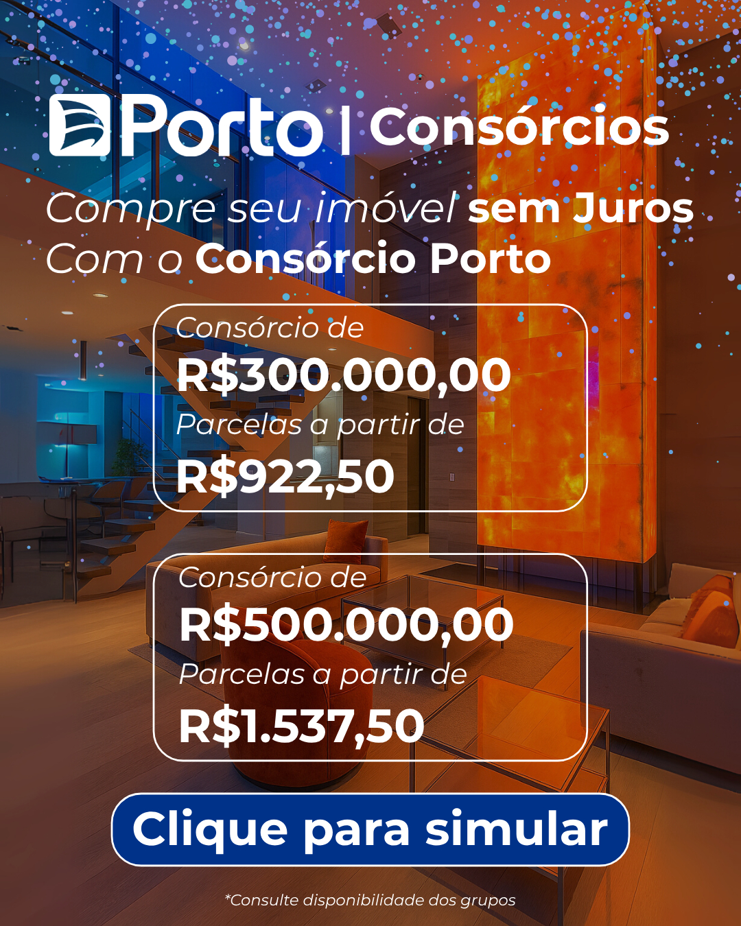 Porto Brasil Consórcios Facebook ad: CAMPANHA PORTO PLUS