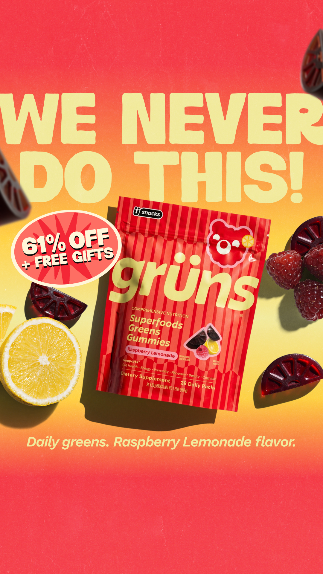 Grüns Facebook ad