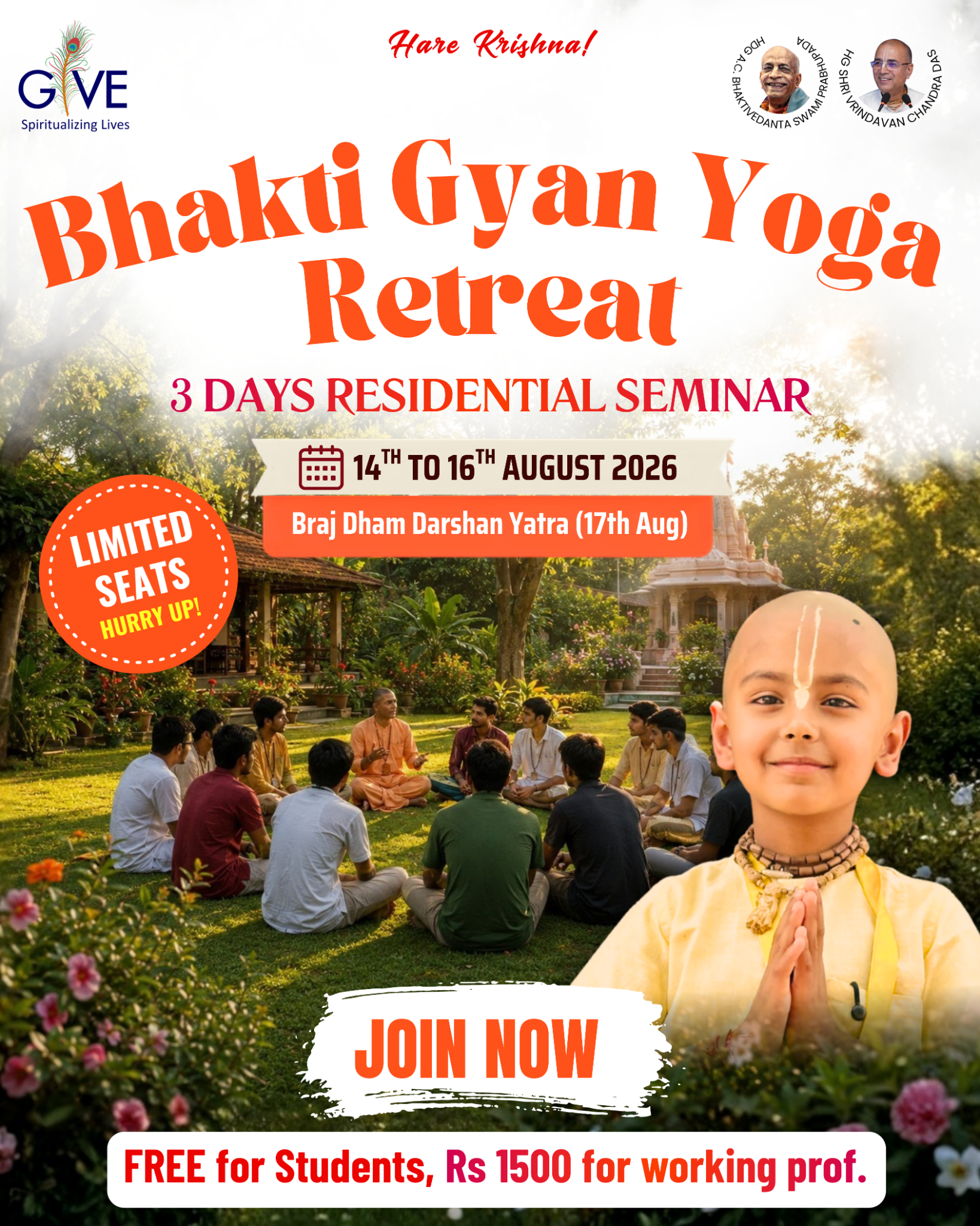 Gaurannga Institute for Vedic Education Facebook ad: Gaurannga Institute for Vedic Education (GIVE)* warmly…